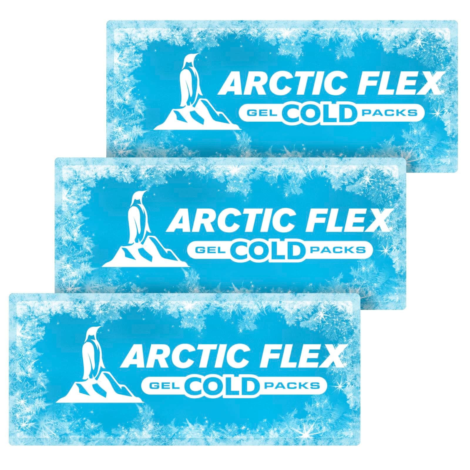 Arctic Flex Gel Replacement Packs - Ice Packs Reusable for Knee Ice Brace - Hot and Cold Gel Pack for Injuries, Pain Relief, Swelling - Flexible Therapy Compression Wrap - Athletic, Women, Men