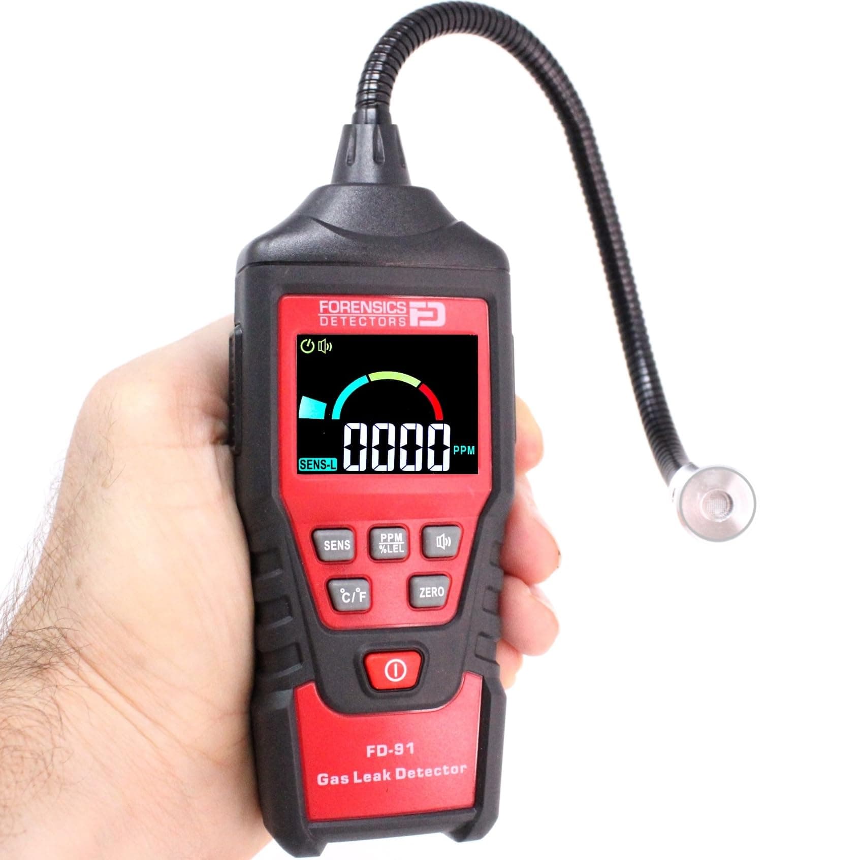 Gas Leak Detector by Forensics | 10ft Drop Test Pass | Natural Gas, Alcohols, Methane, Combustibles, Acetone, Ethanol, Propane, Butane, Gasoline, Diesel, IPA, Toluene, LPG, LNG |