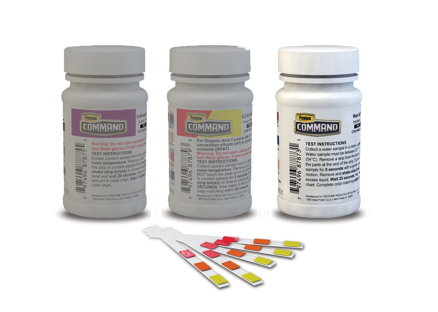Prestone AFC240 Command ELC Antifreeze Test Strips, 12 Strips