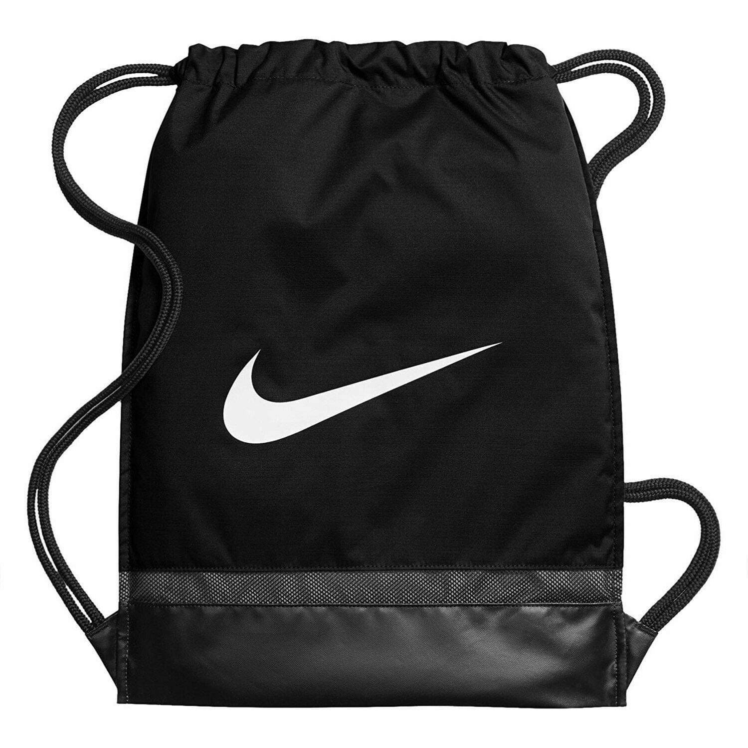NikeBrasilia Gym Sack Drawstring Bag - Black, Medium