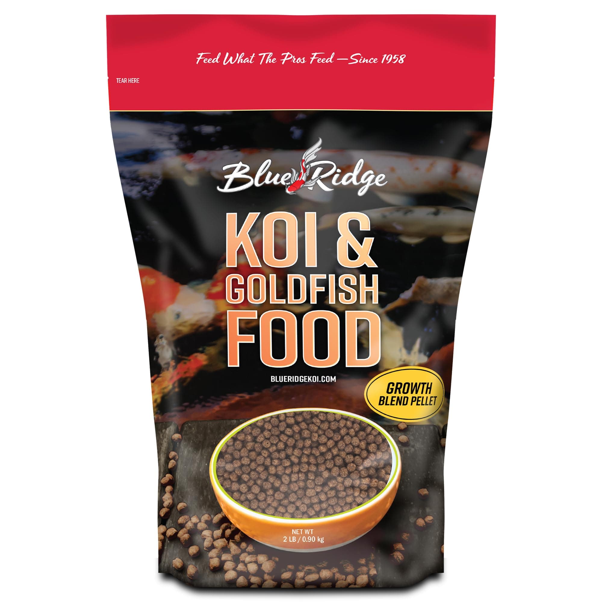 2 Pound Blend Size Pellet Growth Formula Koi & Goldfish Food