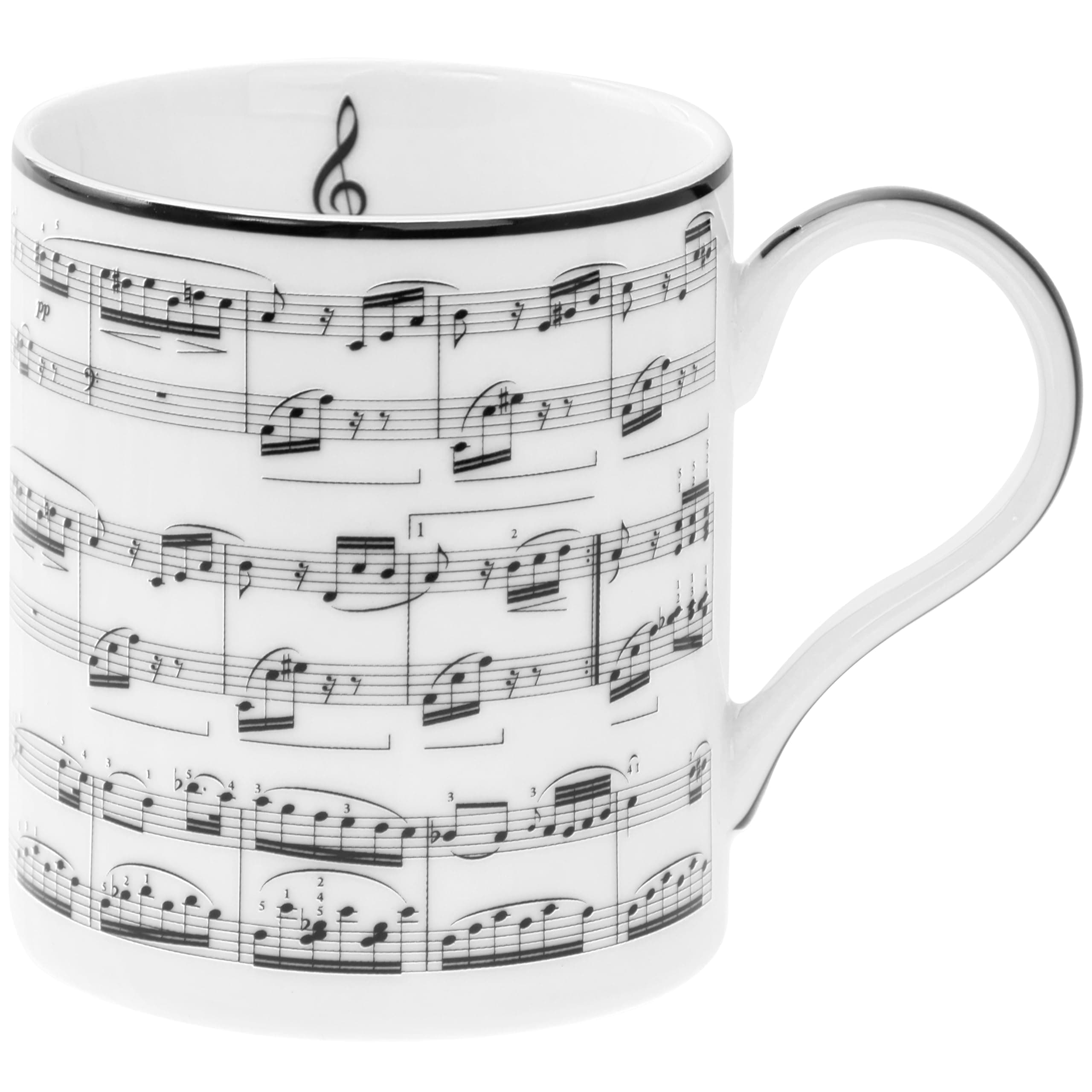 The Leonardo Collection Making Music Mug for Home & Kitchen | Newly Designed Mugs for Tea & Coffee | Lovely Cup for Mens Gifts & Birthday Gifts for Women