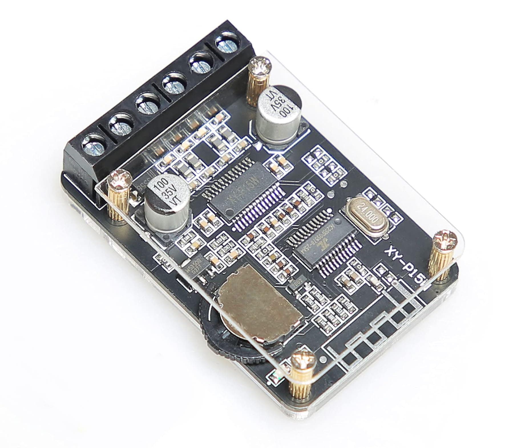 Bluetooth Power Amplifier Board 2.0 Dual Channel Stereo Wireless Mini Amp Module with Protective Shell(XY-P15W)