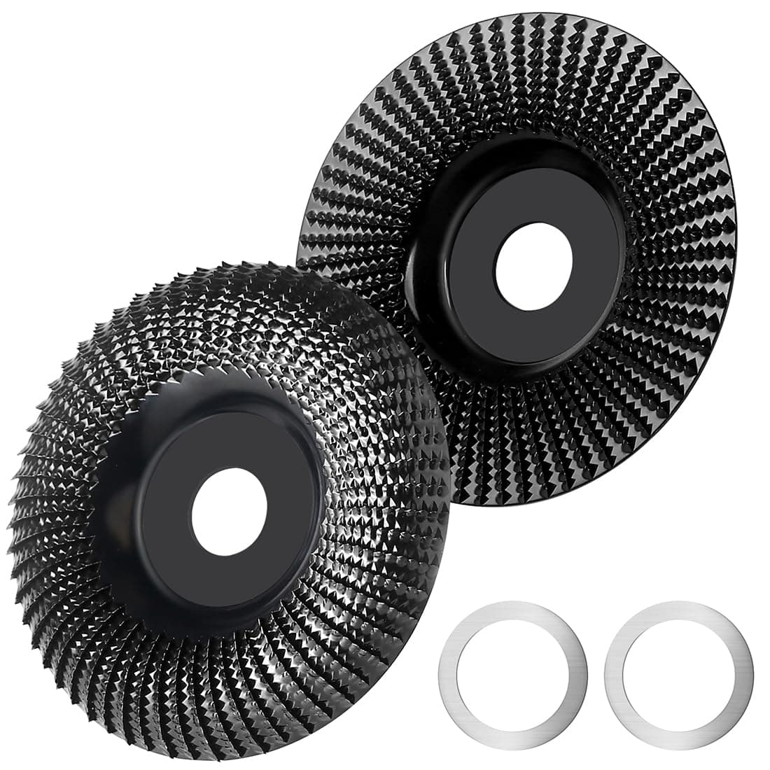 Wood Sanding Disc for Angle Grinder 115 mm Flap Disc, Pack of 2 Woodworking Tools Polishing, Finishing, Wood Shaping, Grinding, Sculpting Disc, Cotton Wax Wound Closure