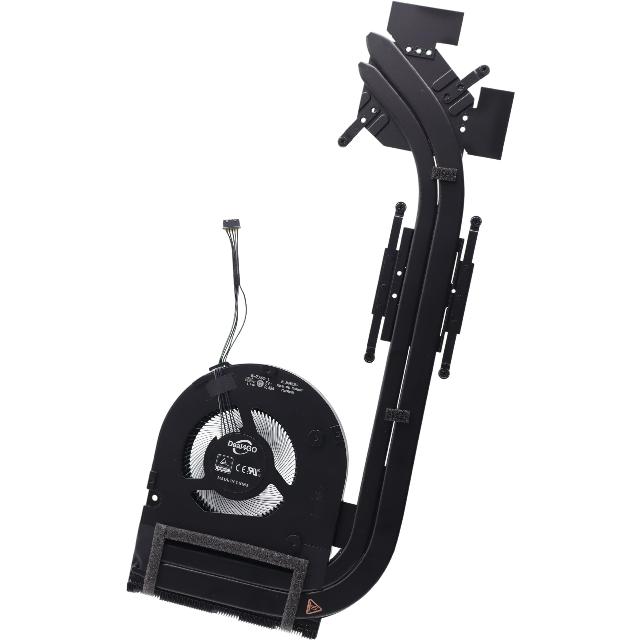 CPU GPU Cooling Fan Heatsink Thermal Module 5H40X89393 Replacement for Lenovo ThinkPad T15p P15v Gen 1 (DIS)