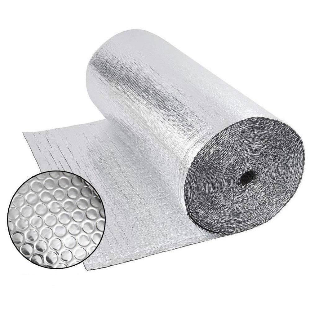 Dripex Double Aluminium Bubble Foil Insulation Loft Wall Boat Loft Caravan Home Wall Shed, 0.6m x 10m(6㎡)