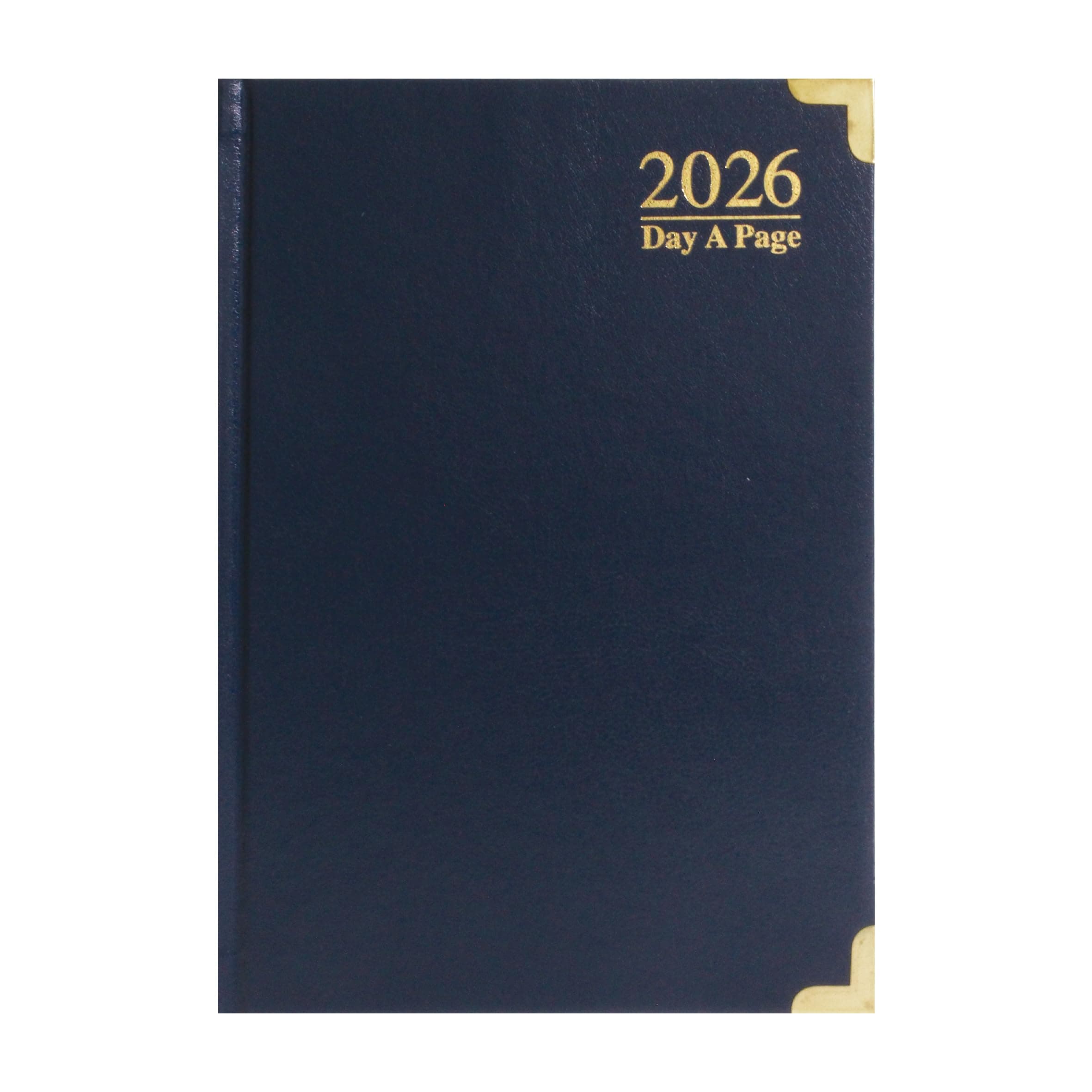 A5-2026 Diary Day a Page with Half Page Saturday and Sunday (Navy Blue)