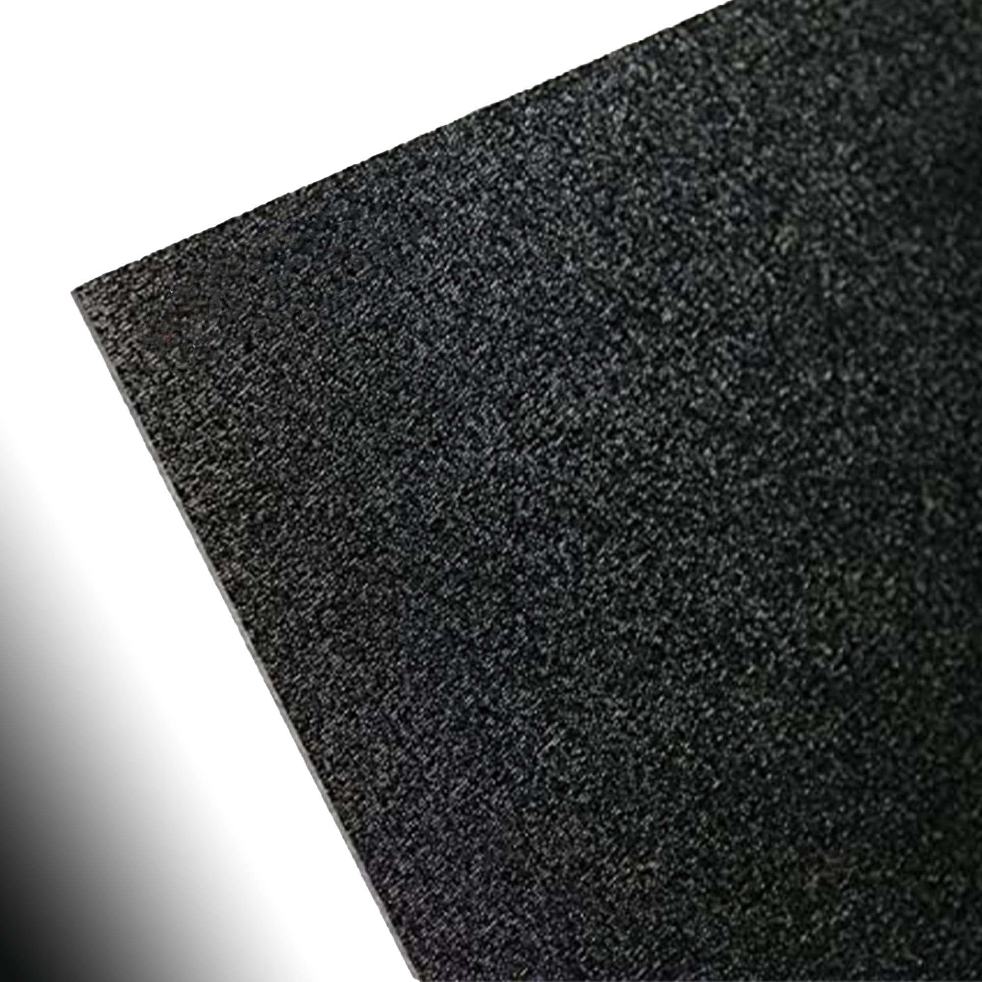 ABS Black Plastic Sheet 1/16" x 12" x 12" Textured 1 Side Vacuum Forming (Pack of 8)