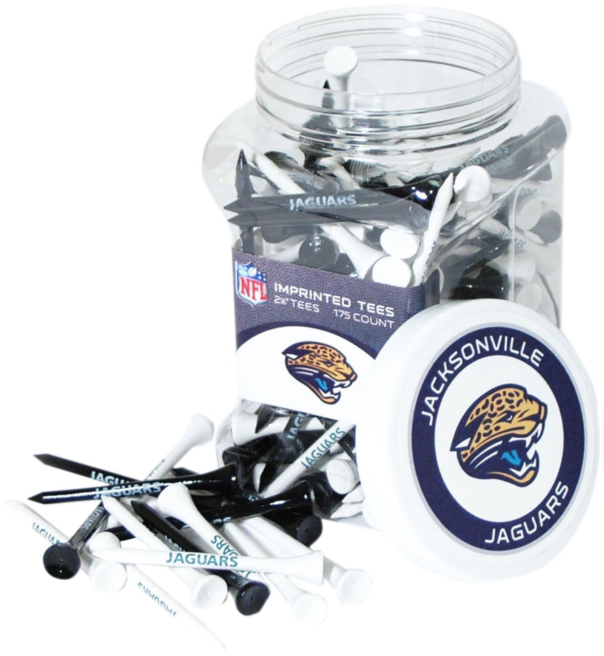 Team GolfNFL 2-3/4" Golf Tees, 175 Pack, Regulation Size, Multi Team Colors