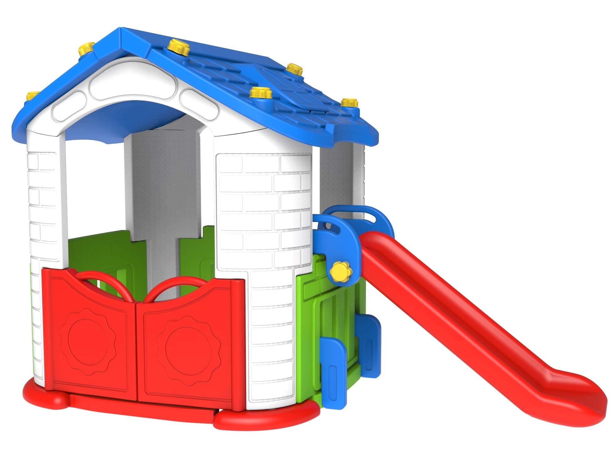 Mini Panda Standard House With Slide, Mix Colour