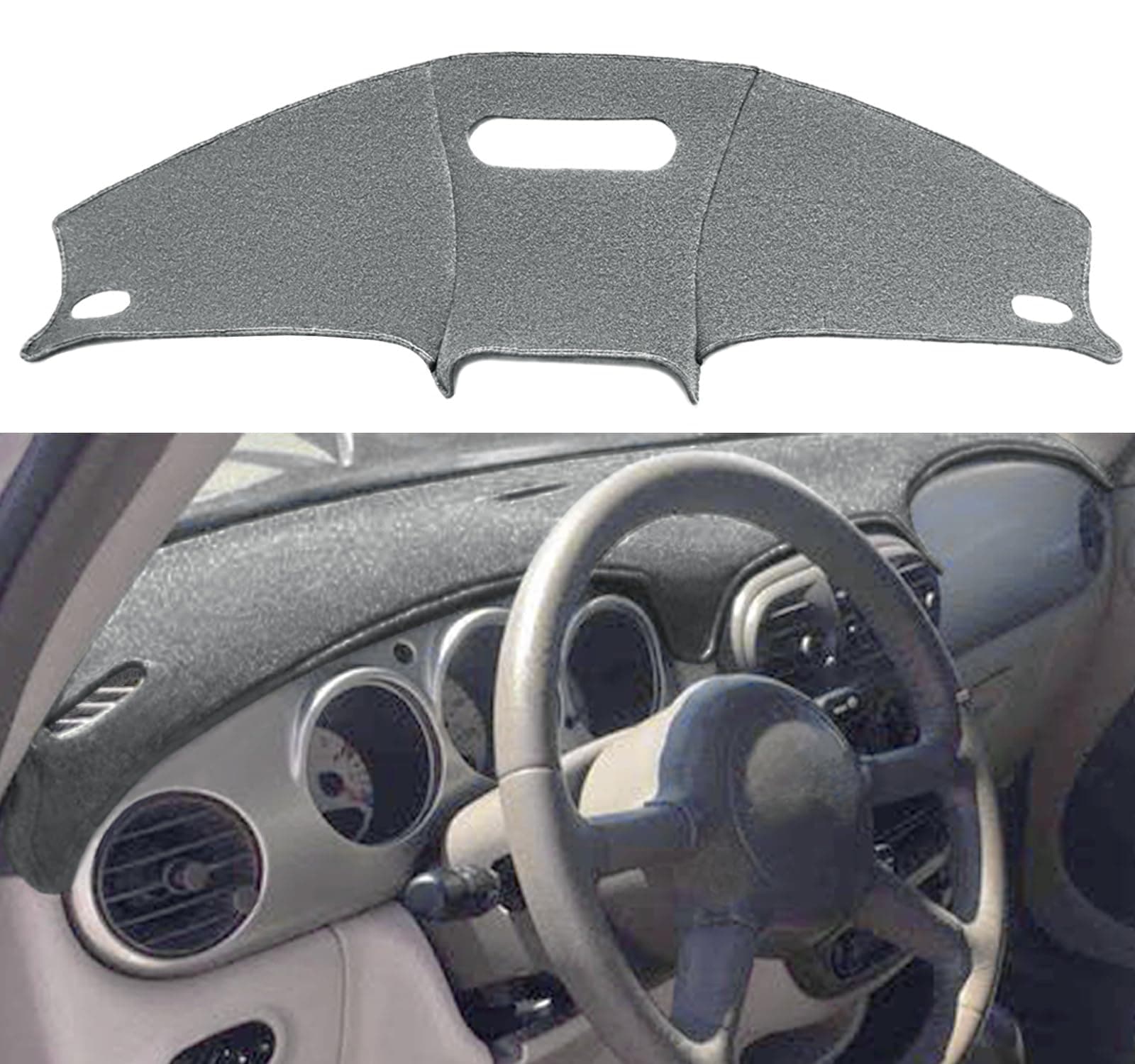Dashboard Cover Dash Cover Mat Pad Custom Fit for Chrysler PT Cruiser 2001 2002 2003 2004 2005 (Darkgray) Y15