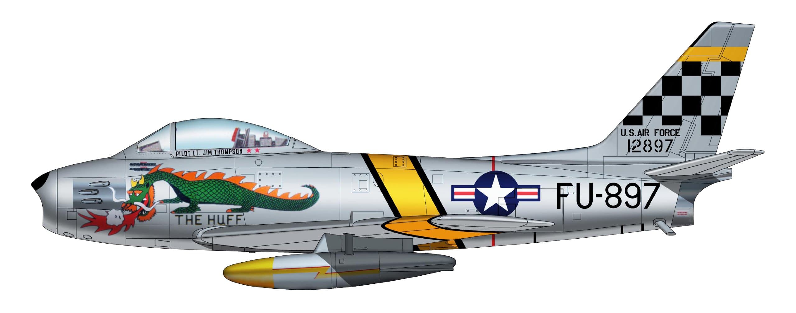 F-86F Sabre, 1:72 Die Cast Model,