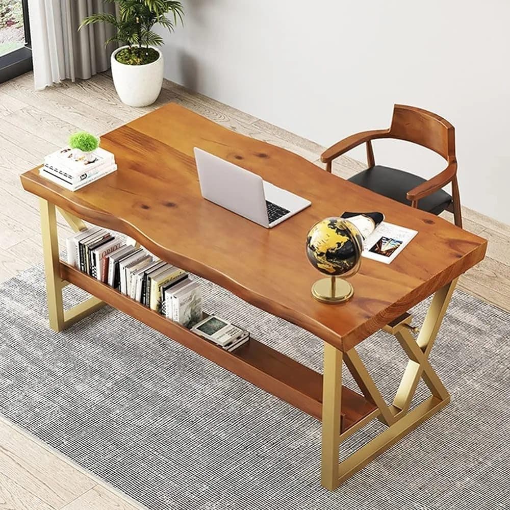 Solid Wood Computer Desk Home Office Solid Wood Computer Desk Reading Writing Writing Desk Gaming Desk Luxury Office Furniture