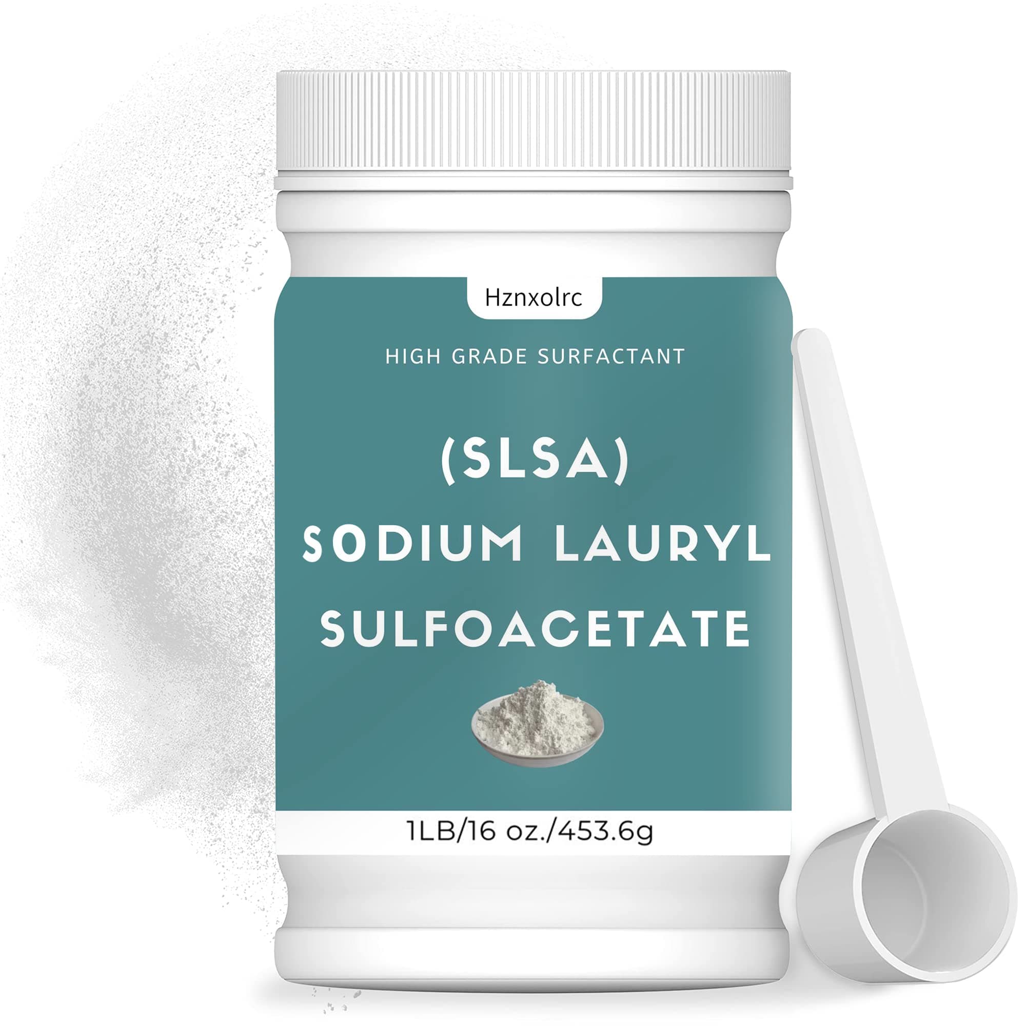 1 Pound SLSA Powder for Making Bath Bombs, Premium SLSA Sodium Lauryl Sulfoacetate Powder, Amazing Bubbles, Gentle on Skin, Suitable for Making Bath Bombs, Bath Truffles and More