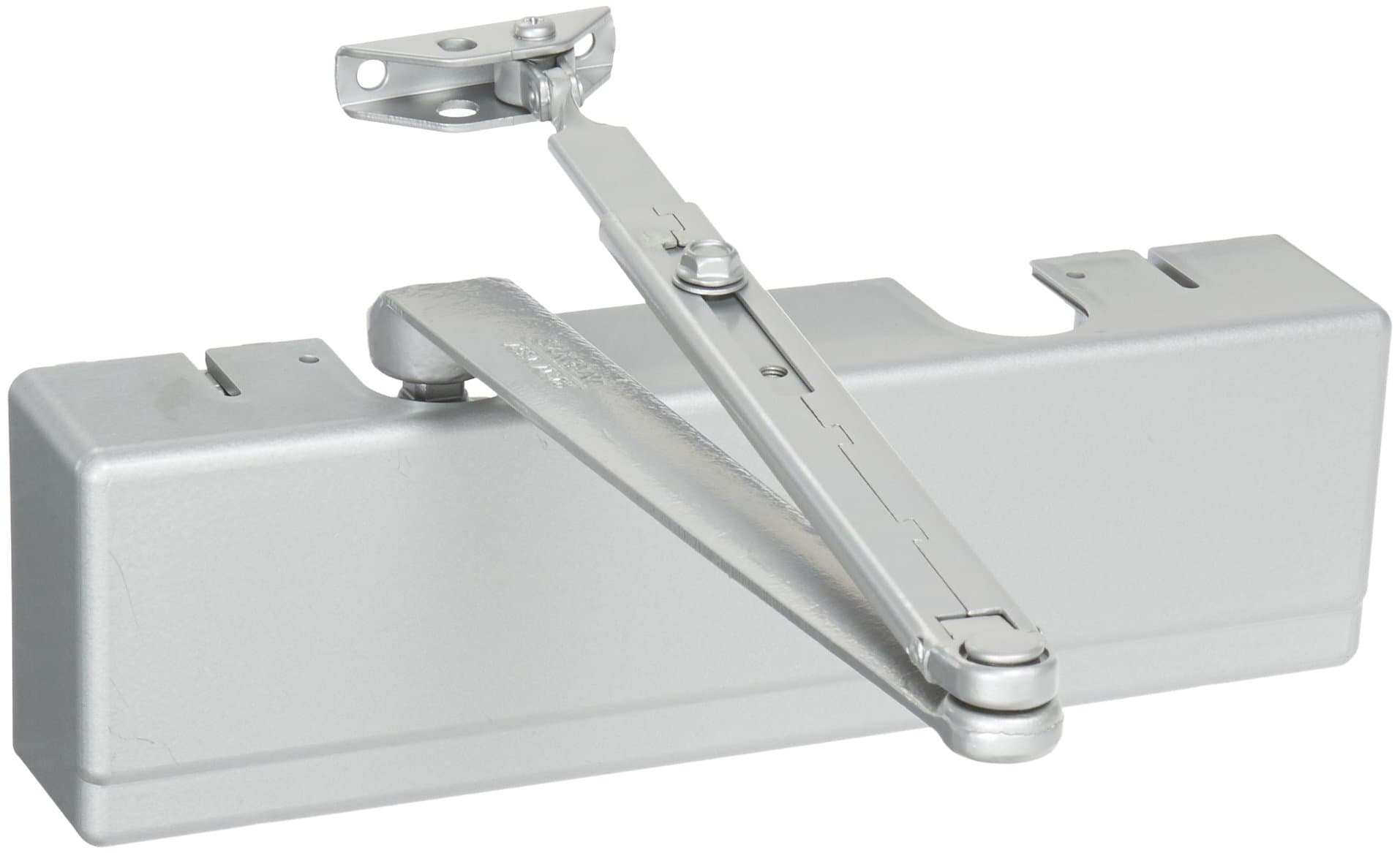 351 Series Sprayed Aluminum Enamel Heavy Duty Adjustable Through Bolt Door Closer with Standard Arm, 1-1/2" Piston Diameter (Pack of 1)