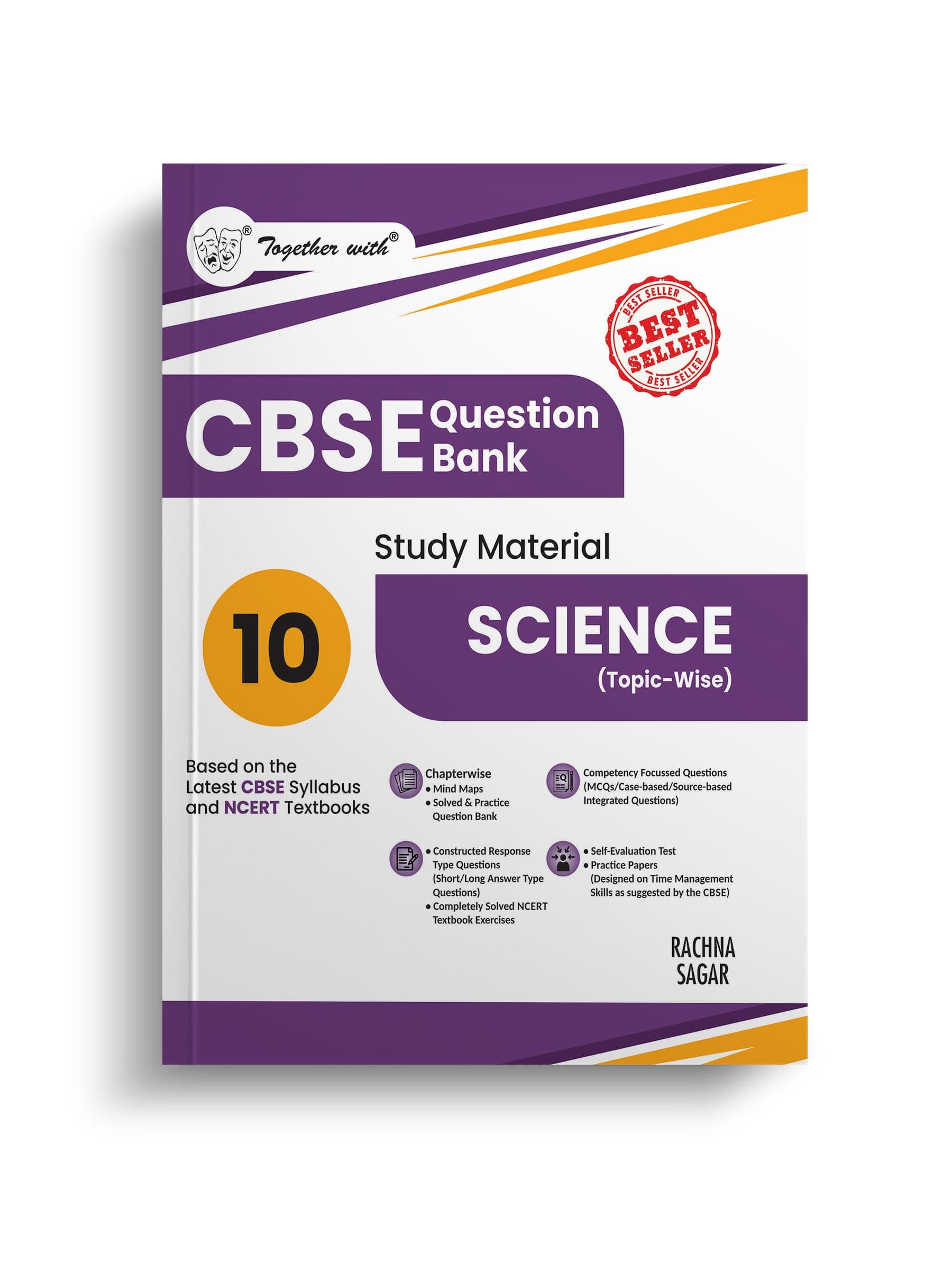 Together with CBSE Question Bank Class 10 Science for 2025-26 Exam (Chapterwise & Topicwise)