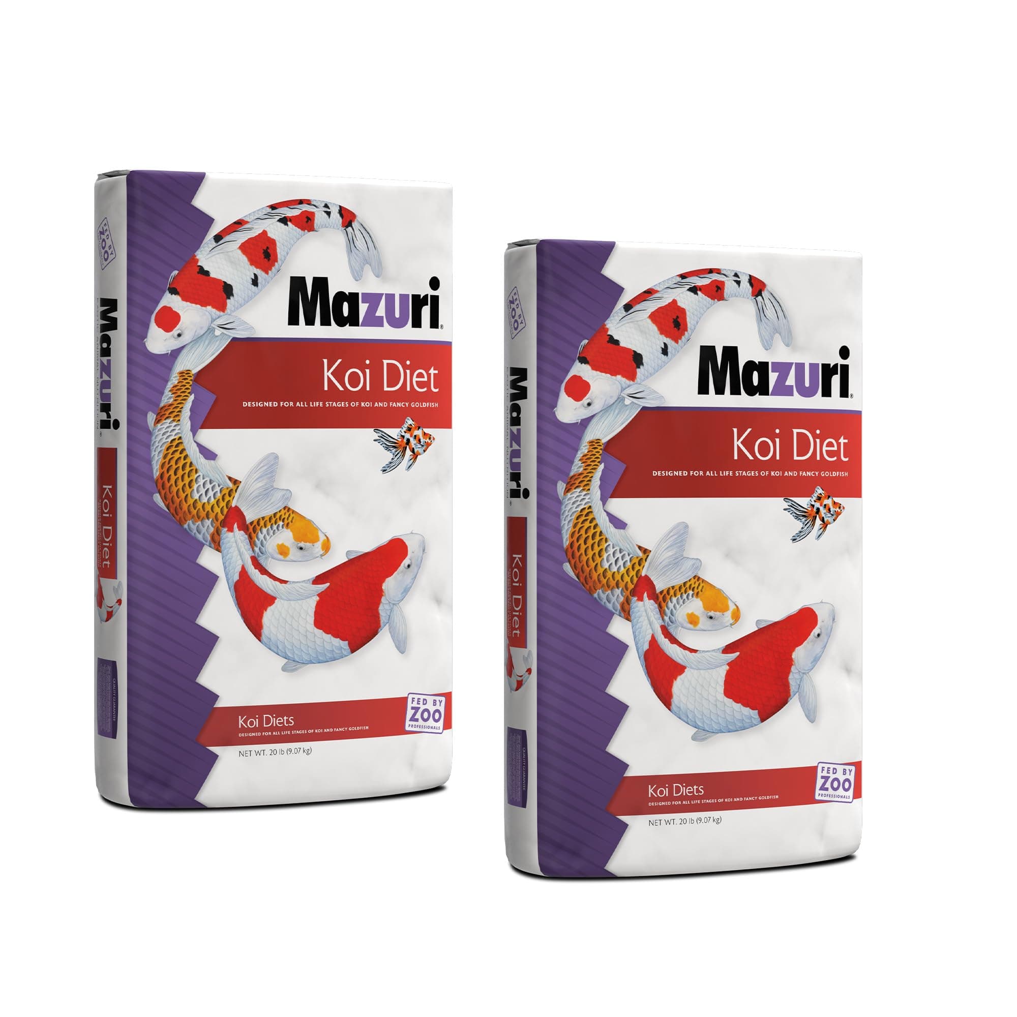 Koi Floating Pond Nuggets | 20 Pound (20 LB) Bag - Pack of 2