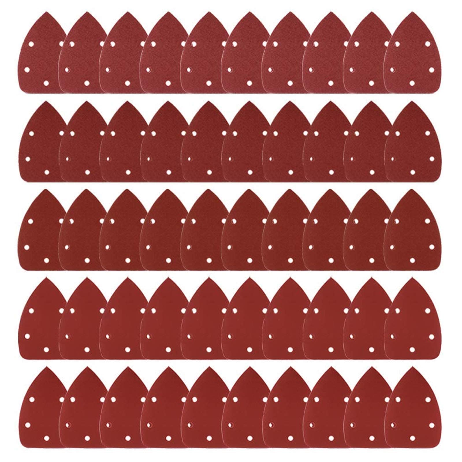 Coceca Mouse Detail Sander Sandpaper Sanding Paper Assorted Sanding Pads 40 80 120 180 240 Grits (50pcs Mouse Sandpaper)