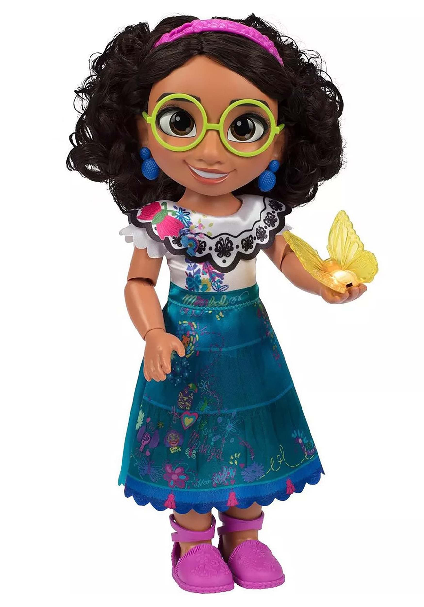Disney EncantoMirabel Doll with Singing Feature and Magical Light Up ButterflyDisney Encanto Mirabel Doll with Singing Feature and Magical Light Up B, Multi, 219431, Feature Mirabel