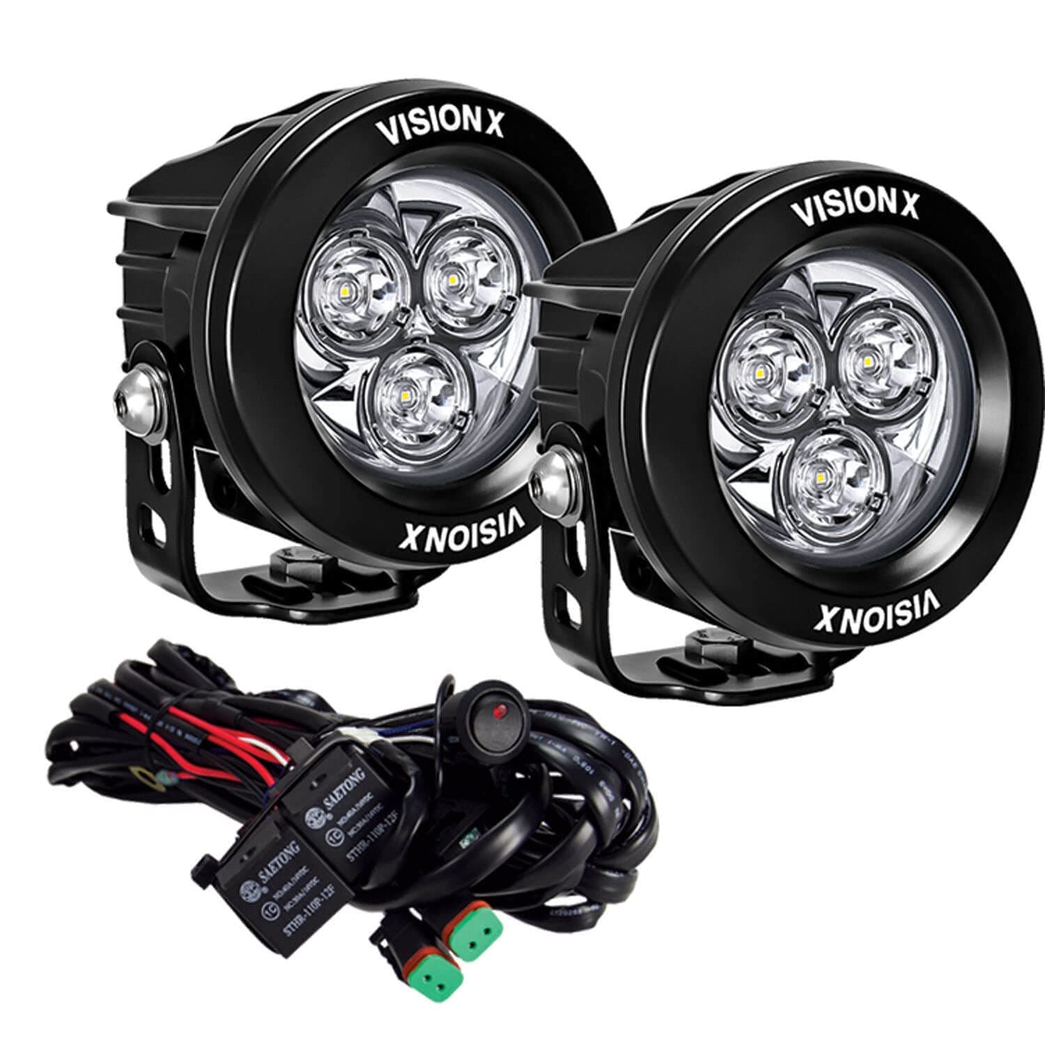 CG2-CPM310KIT CG2 Mini Light Cannon Series 3.7" 3 LED Light (Pair/Including Harness)