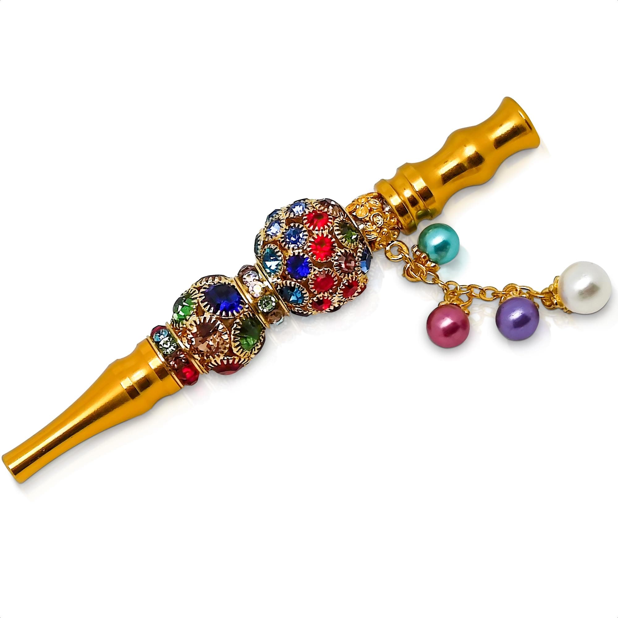 Metal Hookah Tips Reusable – Stylish Rhinestone Hookah Accessories for Personalized Shisha Experience, Durable Gold-Like Metal Alloy Pipe Tip with Ergonomic Design, Easy to Clean, Compact & Gift-Ready