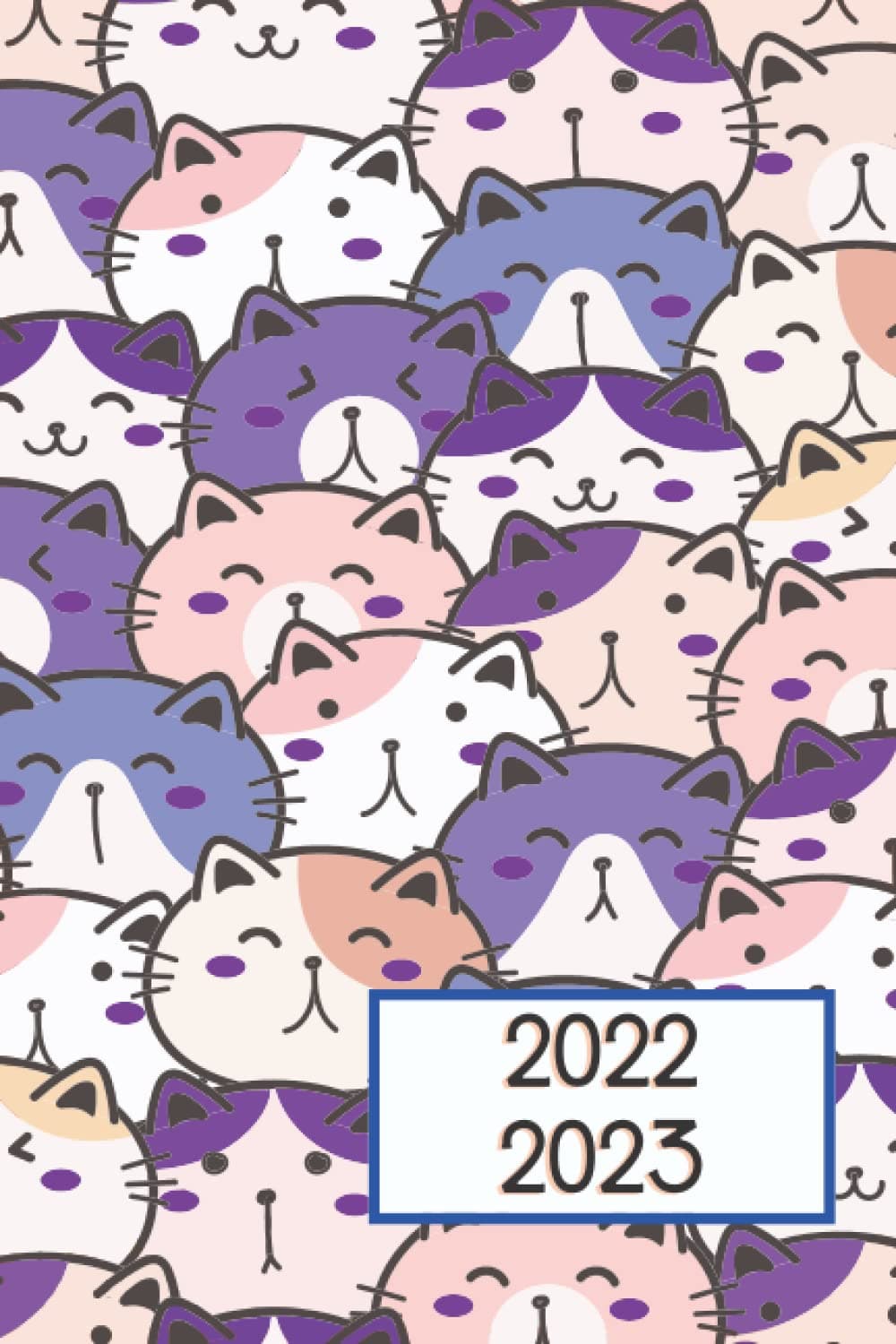 2 Year Planner 2022-2023 Cat Design: Monthly Planner from Jan 2022 - Dec 2023, Monthly Planner with Notes Pages