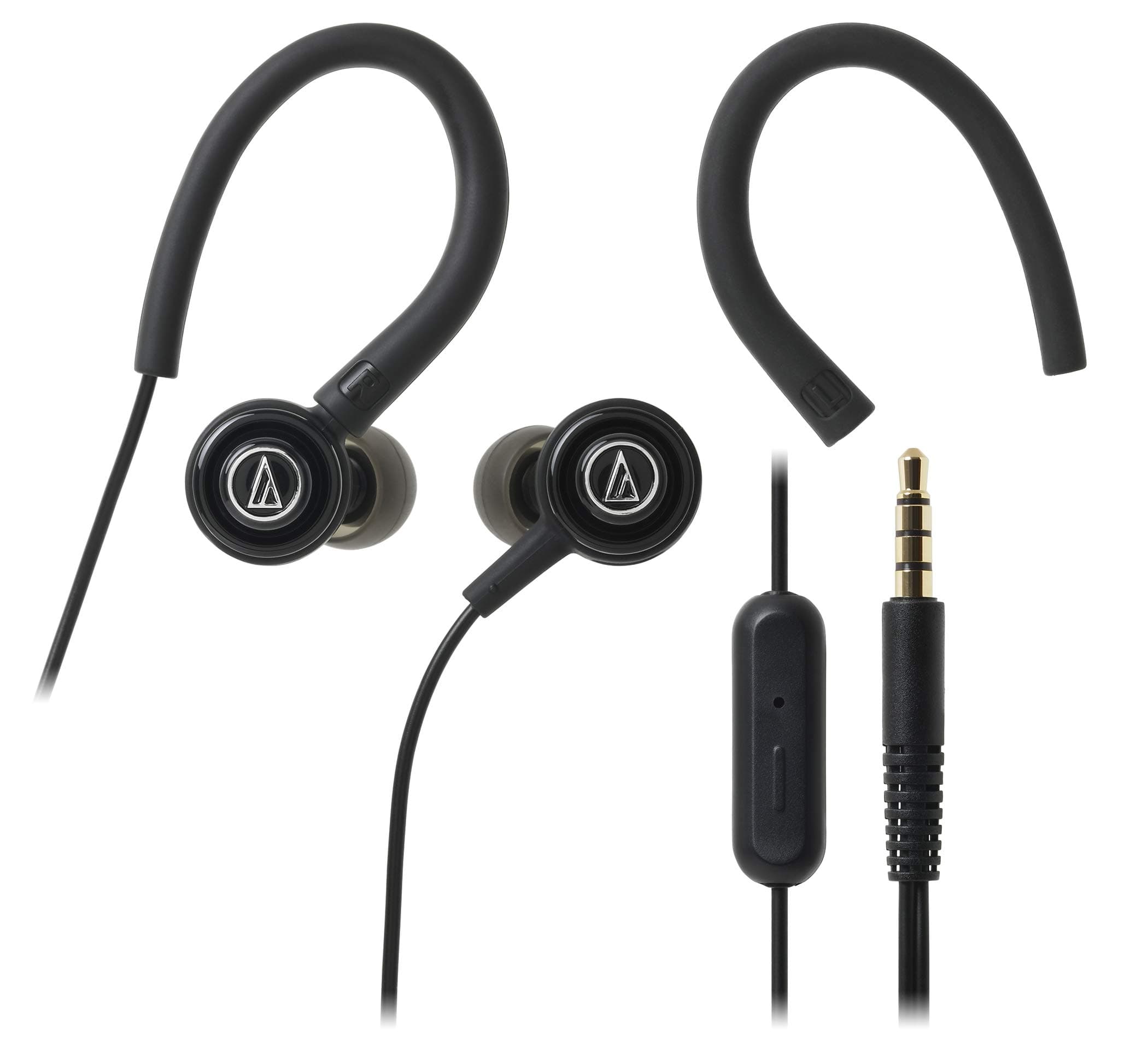 Sonic Sport in-Ear Headphone with Secure Fit Design, 8.5mm Powerful Drivers, Sound Isolation & in line Controls with Mic (Black)