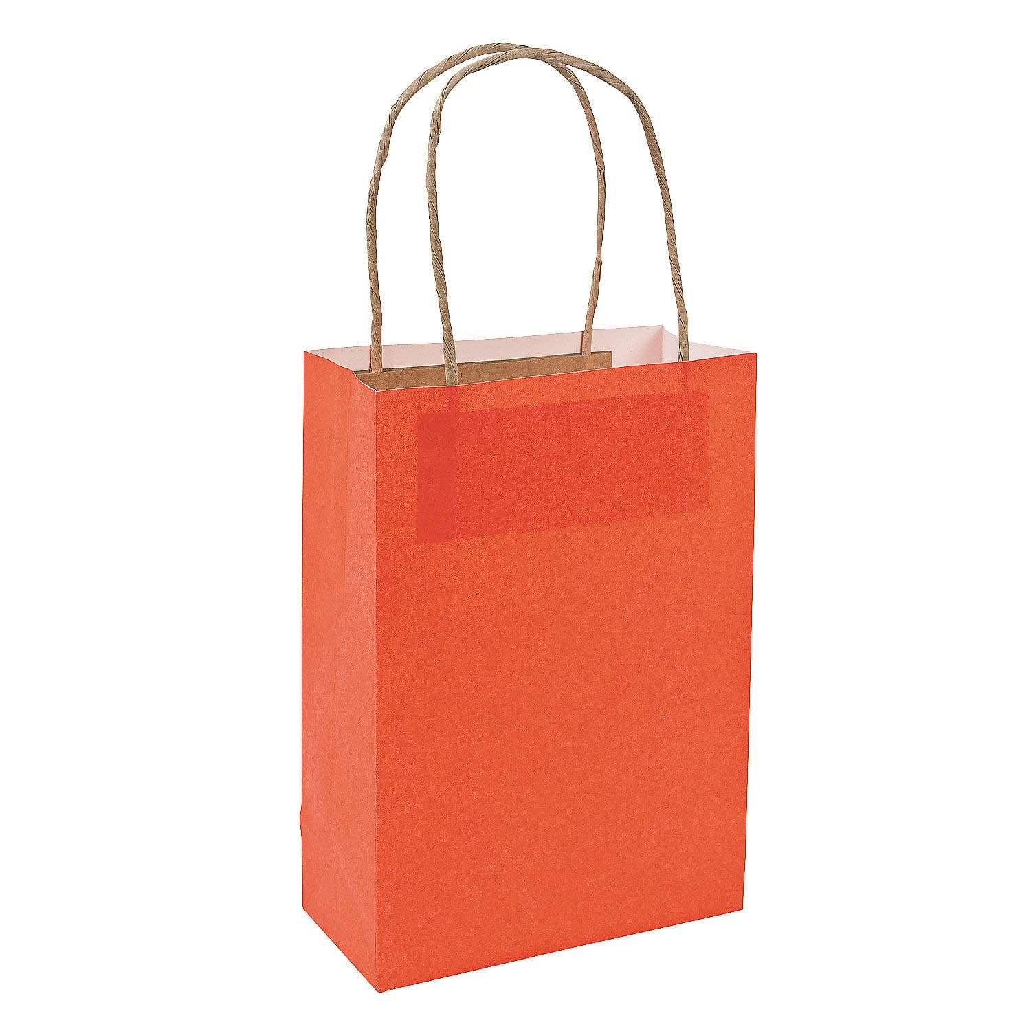 Orange Medium Craft Paper Bags (12 Pack) Kraft