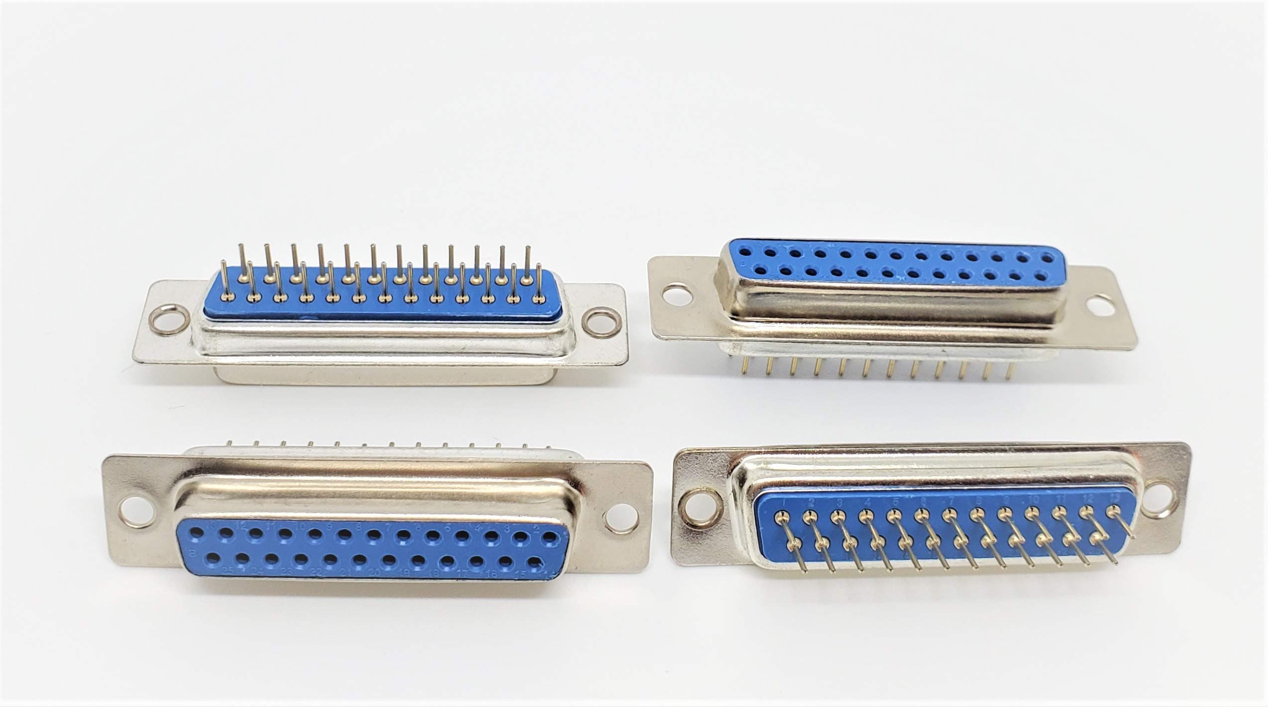 Pc Accessories - Connectors Pro 10-Pack DB25 DIP Straight Pin PCB Mount D-Sub DP25 F Connector, 25 Pins Female 10 Packs for PC Board Mounting