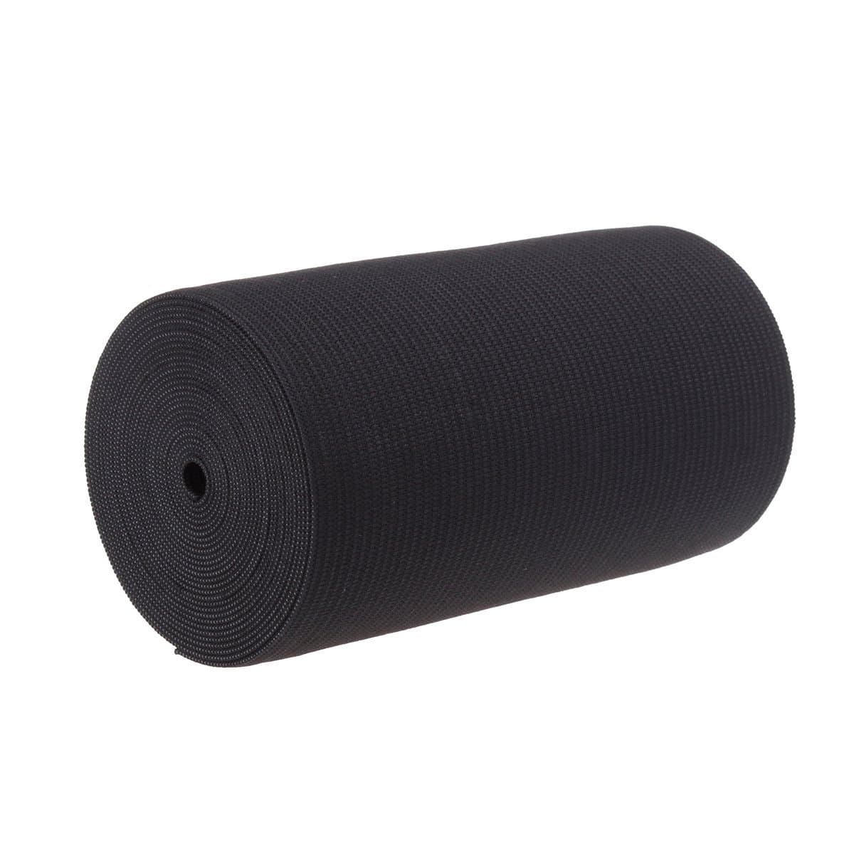 4-Inch Wide Black EXTRA Heavy Knit Stretch ELASTIC 3 Yards by Prolastic
