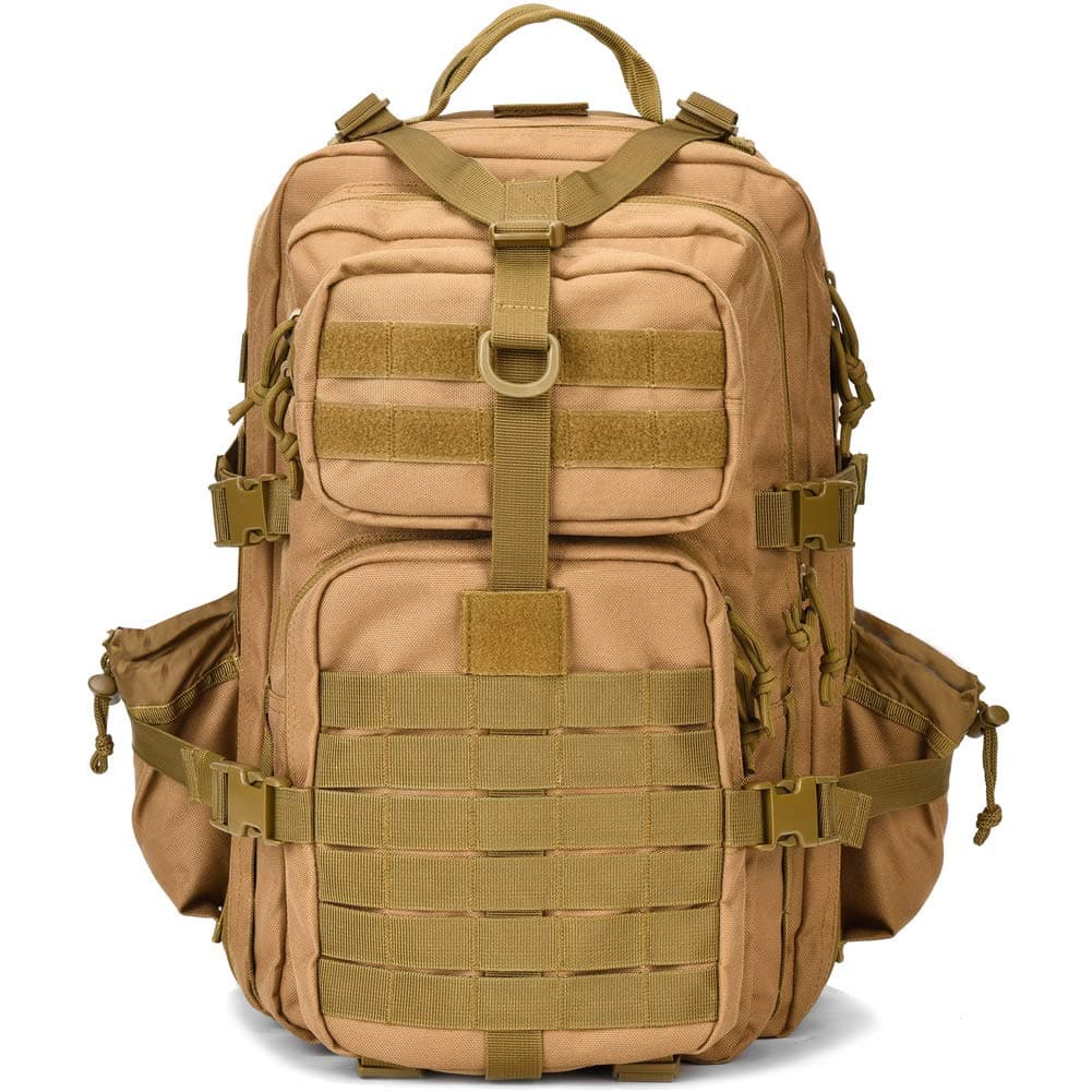 Military Tactical Backpack Small 3 Day Assault Pack Army Molle Bag Backpacks Brown