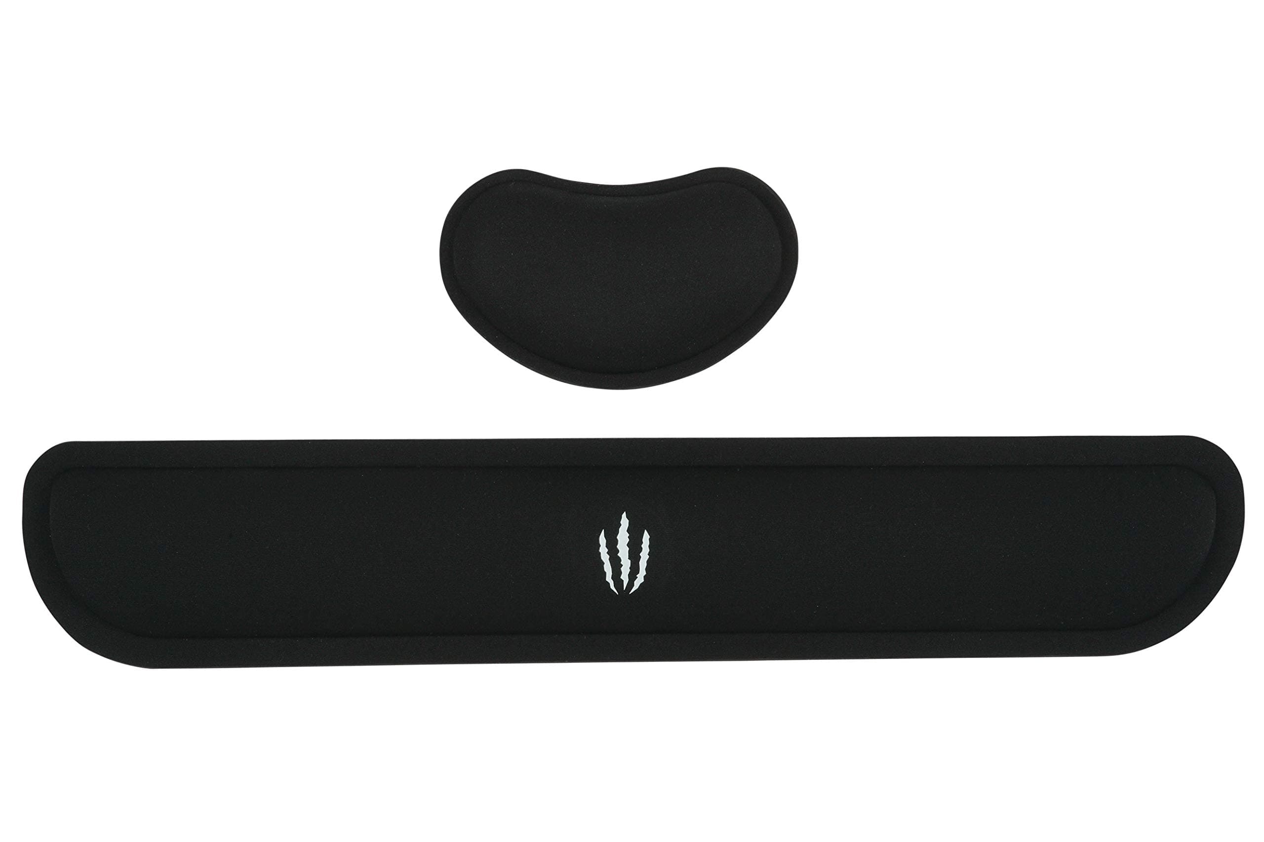 Wrist Rest Pad for Keyboard and Mouse WR1 (2019 Version) - Highest-Quality Memory Foam Cushion Support - Improved Shape - Prevent Carpal Tunnel Syndrome & RSI - PC/Mac/Laptop