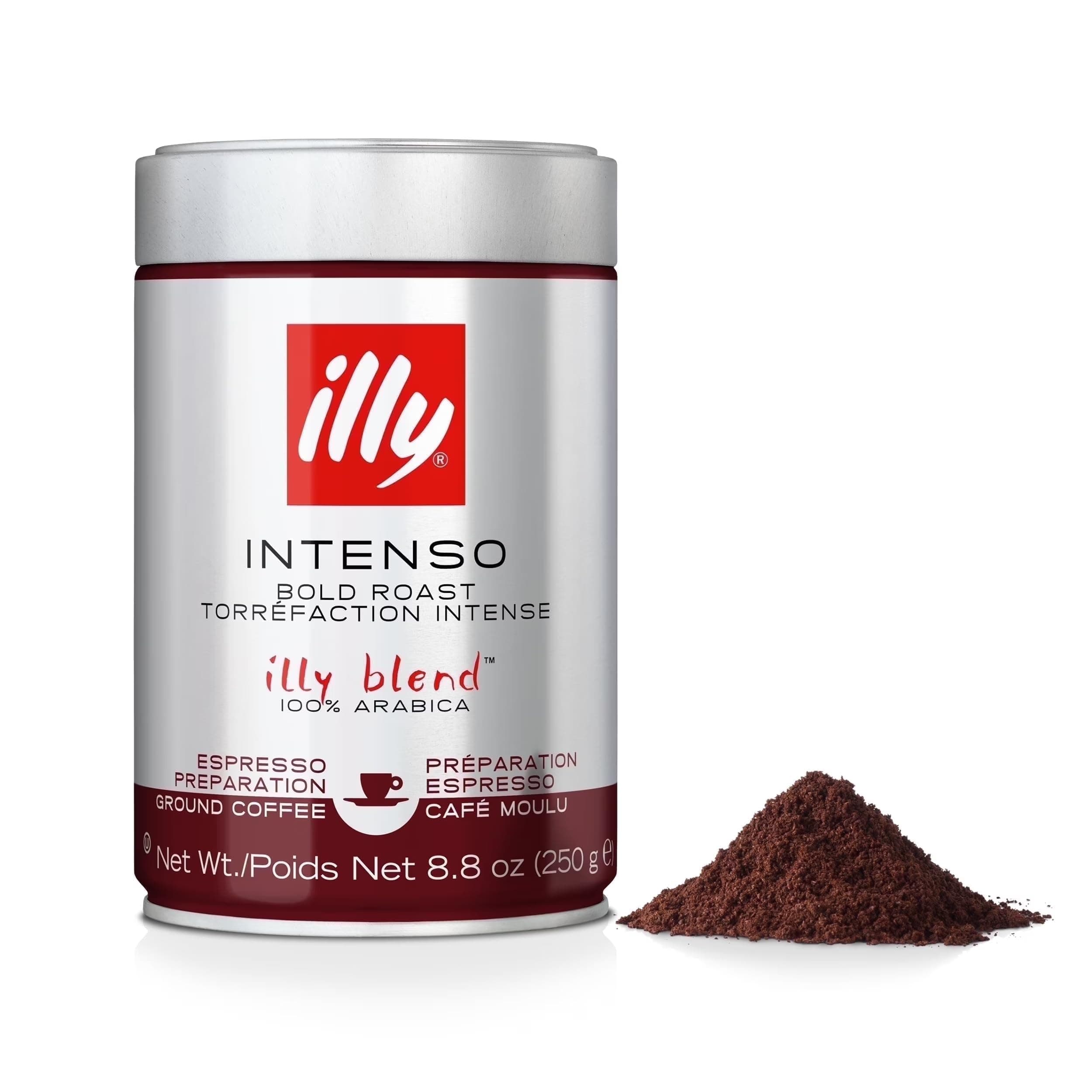 Illy Intenso Bold Roast Ground Coffee 250g