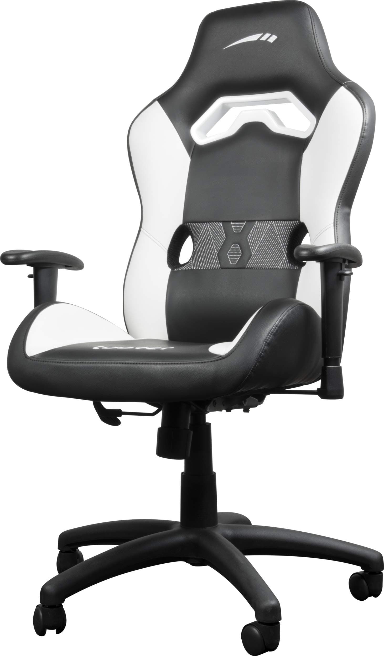 Speedlink LOOTER Gaming Chair - Height Adjustable - Adjustable Tilt Angle from 90 to 110° - Faux Leather, Black/White