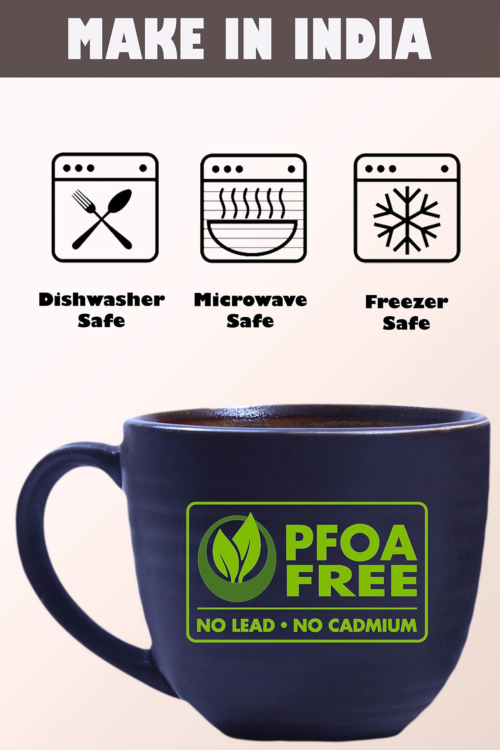 Weird Wolf Ceramic Coffee Mug, 350 ml, Vintage Brown