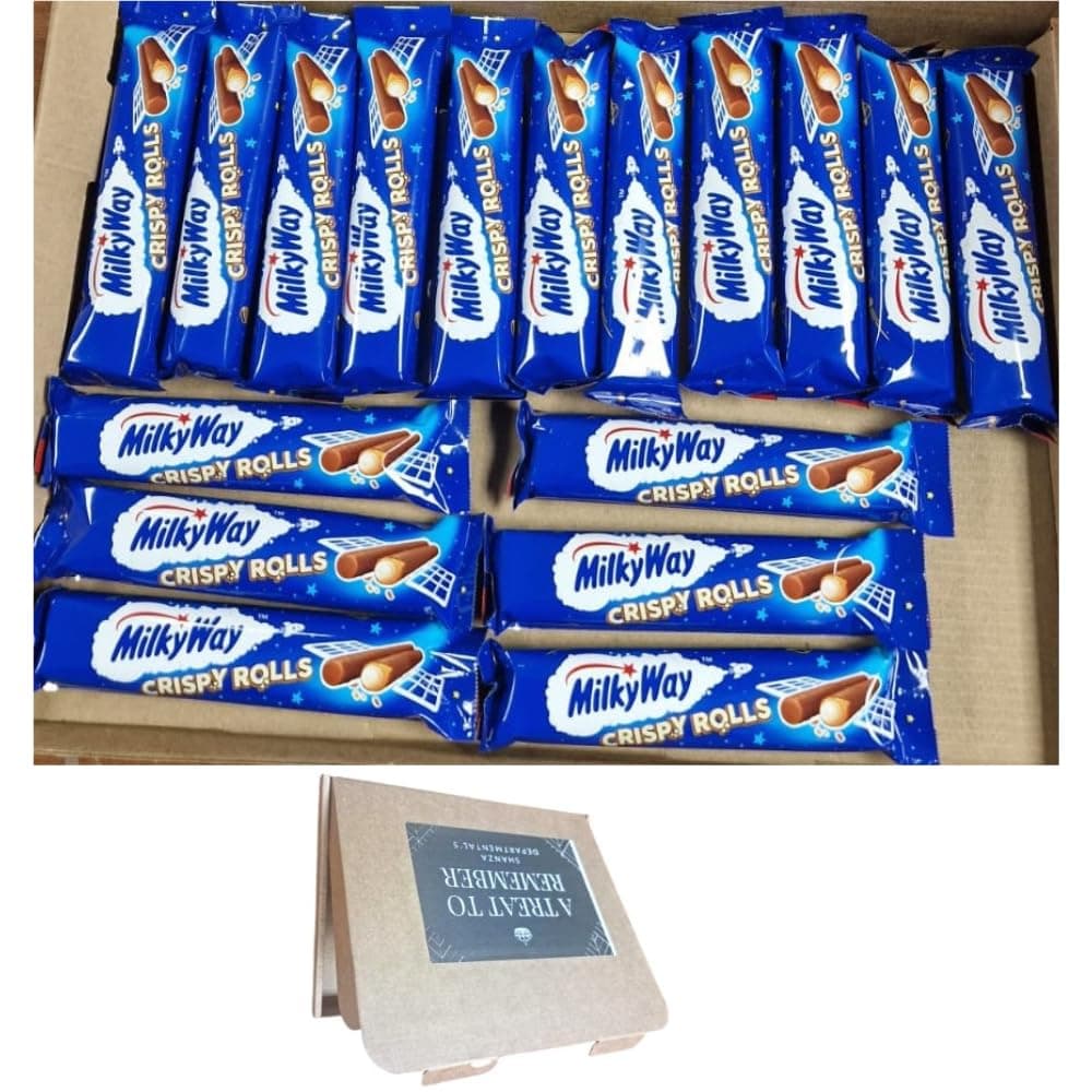 Milky Way Crispy Rolls Chocolate Bar 22.5g Pack Of (17 Bars) Fresh Stocks