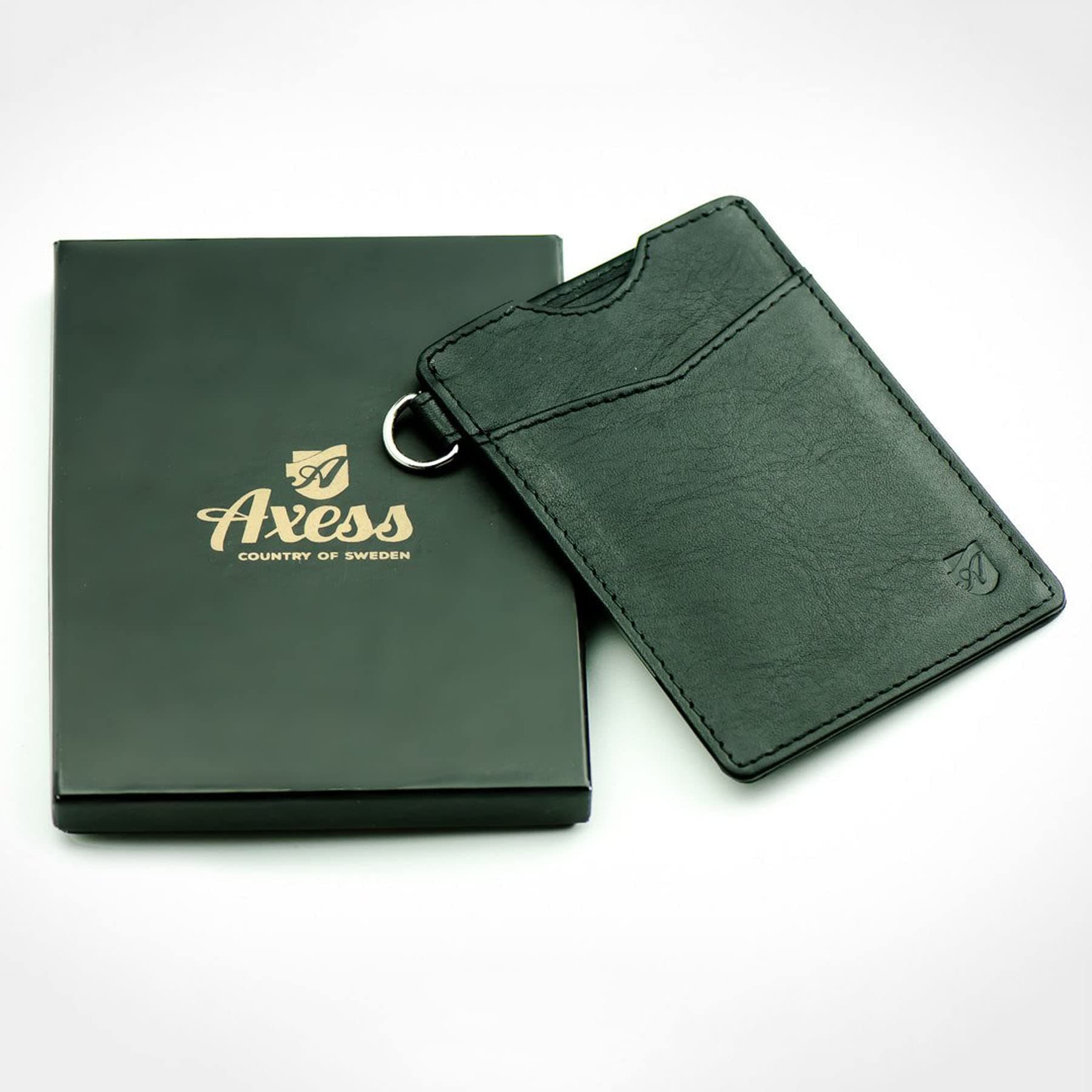 Key Wallet, Minimalist Wallet in Tuscany leather, (RFID Blocking) from Axess Wallets