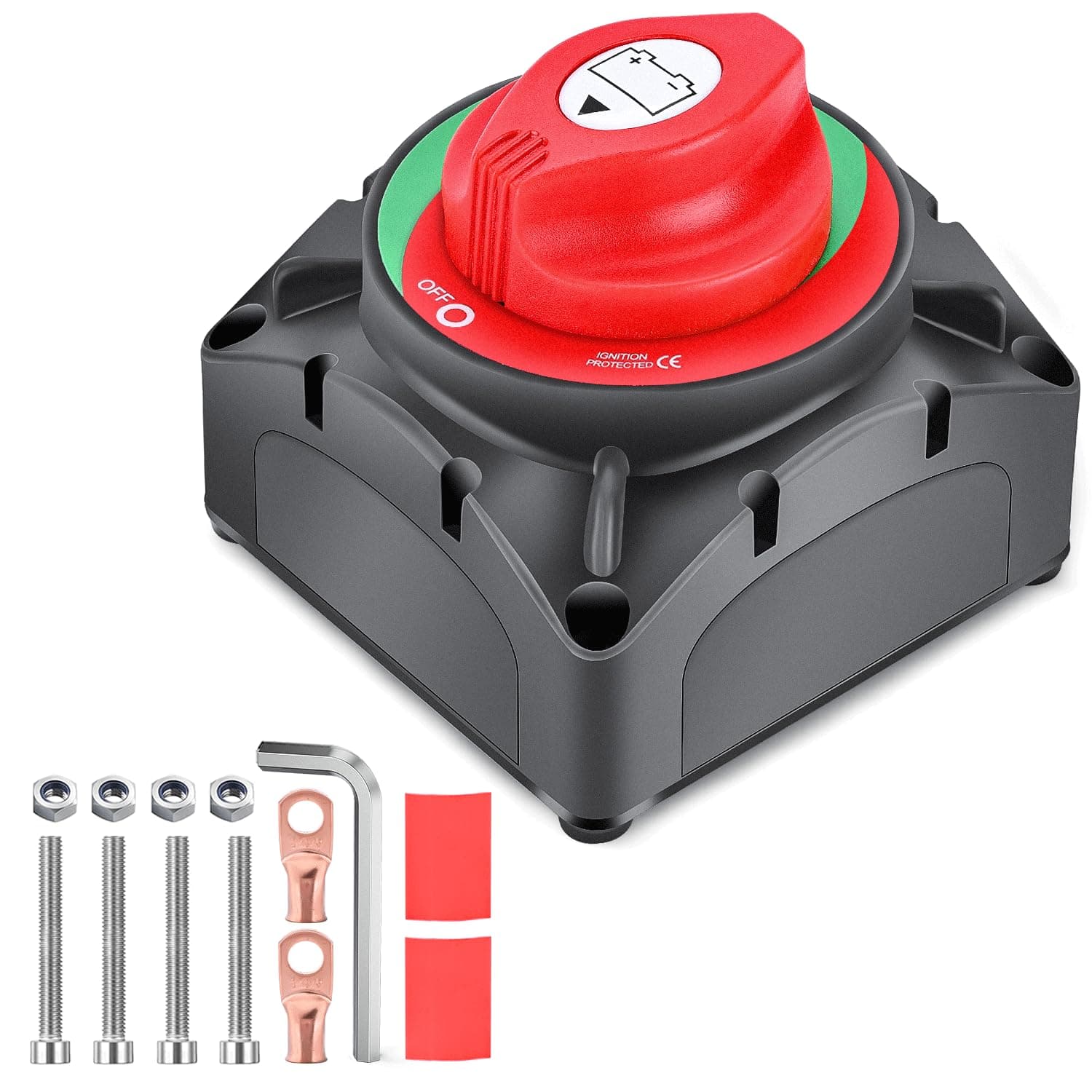 Nilight 600A High Current Battery Switch 12V 24V 48V ON Off Heavy Duty Battery Power Cut Master Switch Disconnect Isolator for Truck Vehicle Trailer RV Marine Boat Yacht