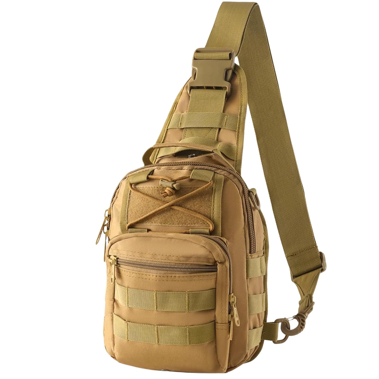 Tactical Shoulder Sling Bag Small Outdoor Chest Pack Backpack for Men Traveling, Trekking, Camping, Sling Backpack