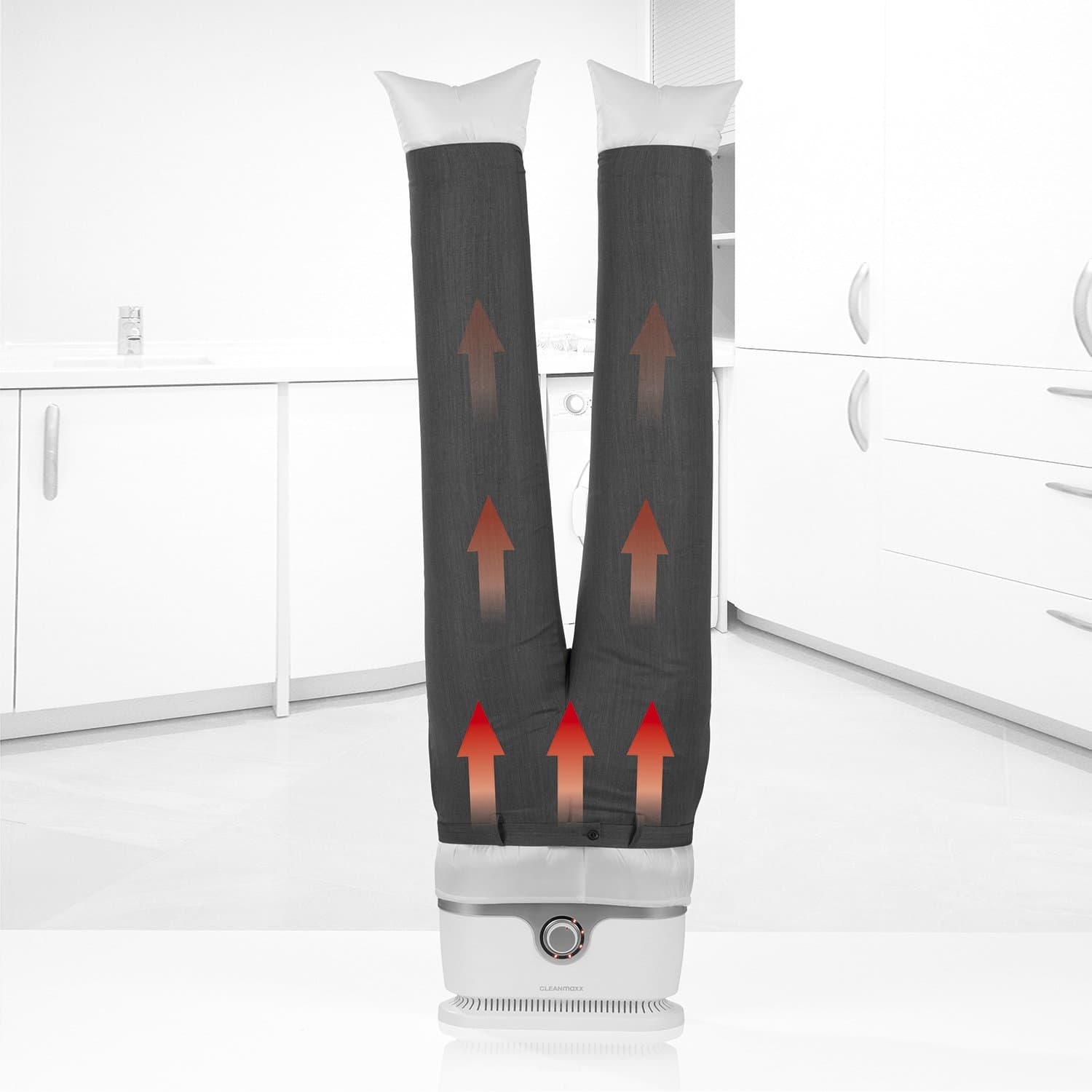 CLEANmaxx Trouser Iron Attachment for Shirt and Blouse ironers, Ideal Addition for Both Models of The CLEANmaxx Shirt Iron (with and Without steam), for Almost All Types of Trousers