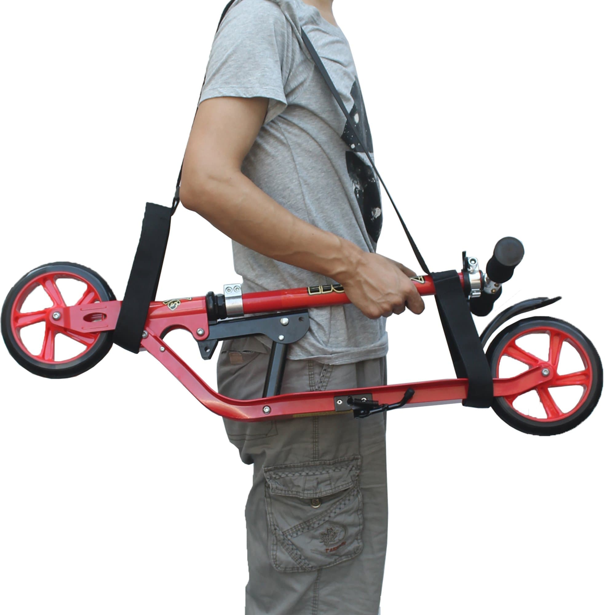 Teklife Kick Scooter Shoulder Carrying Strap Foldable Scooter Shoulder Carrier - No Kick Scooter
