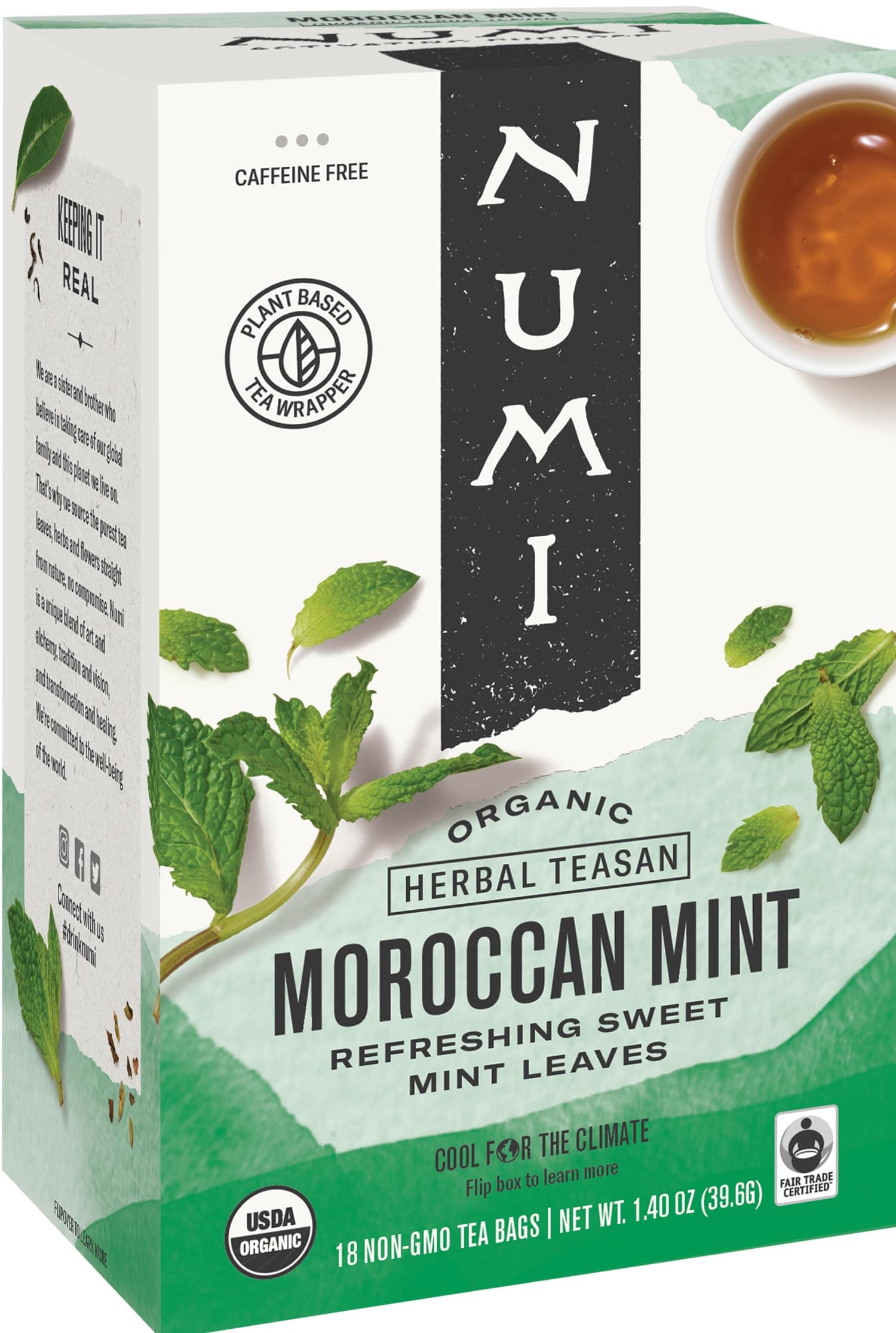 Organic Tea Moroccan Mint, 18 ct