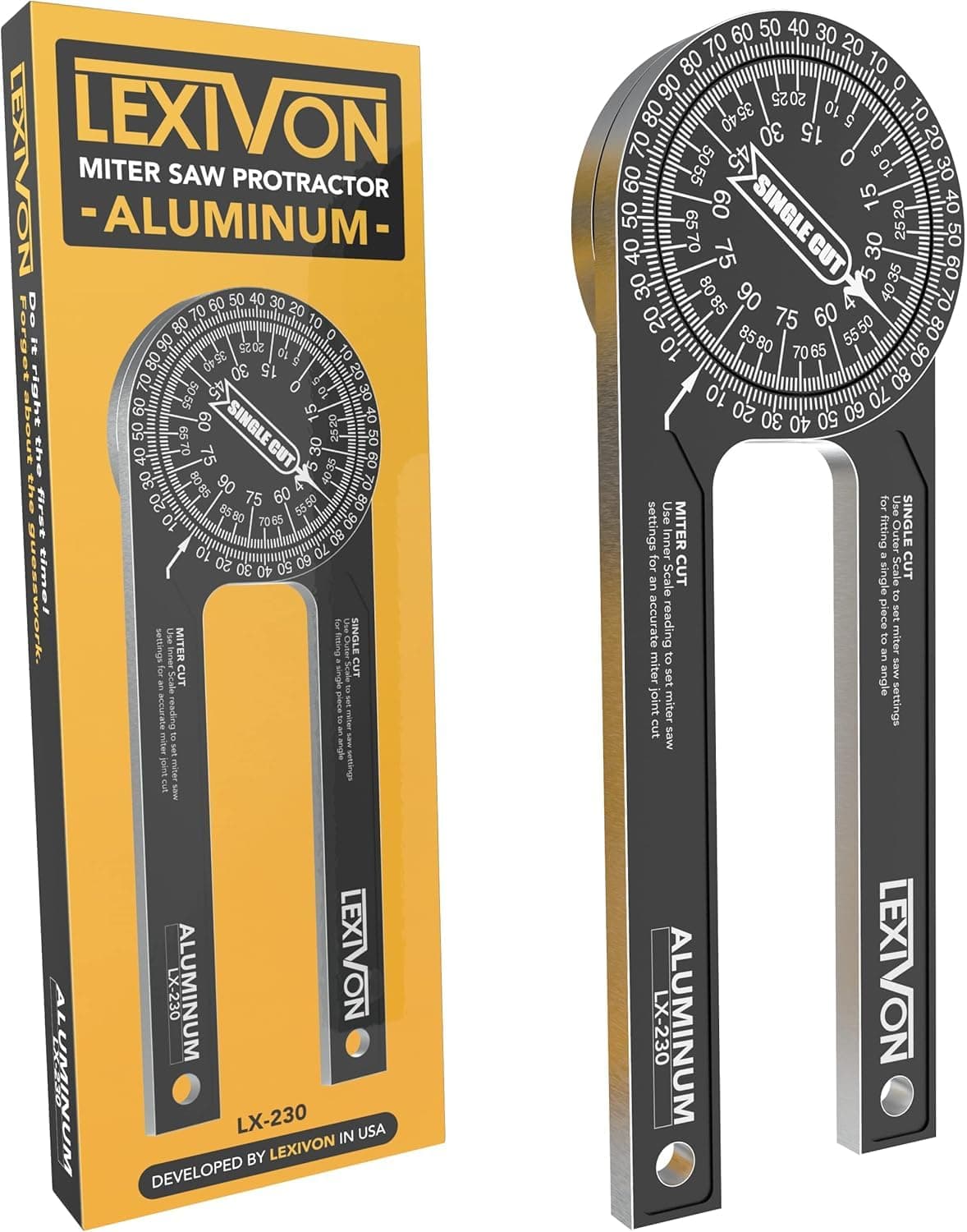 Lexivon aluminium mitre protractor