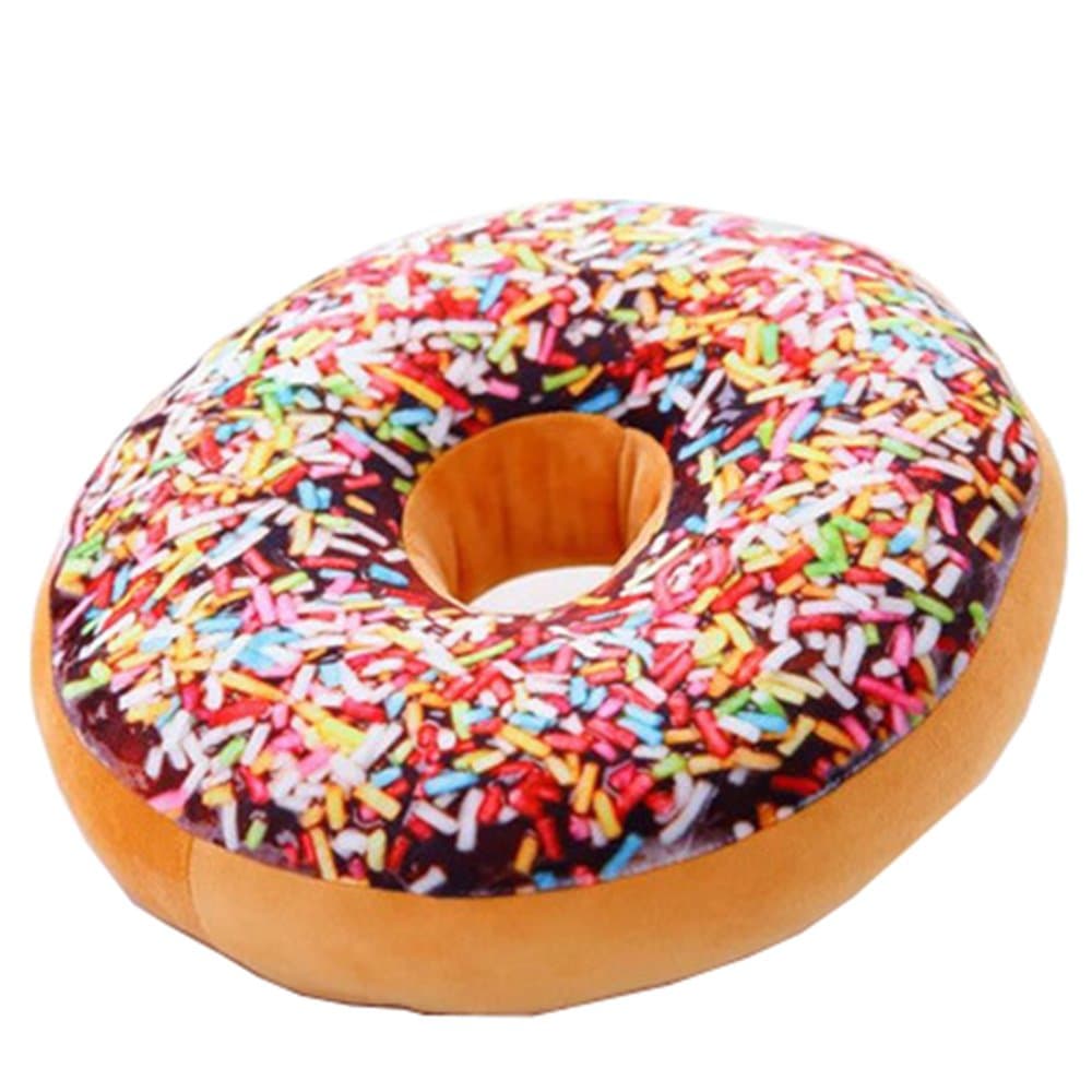 Jecxep Creative Sweet Donut Microbead Plush Pillow (Flower)