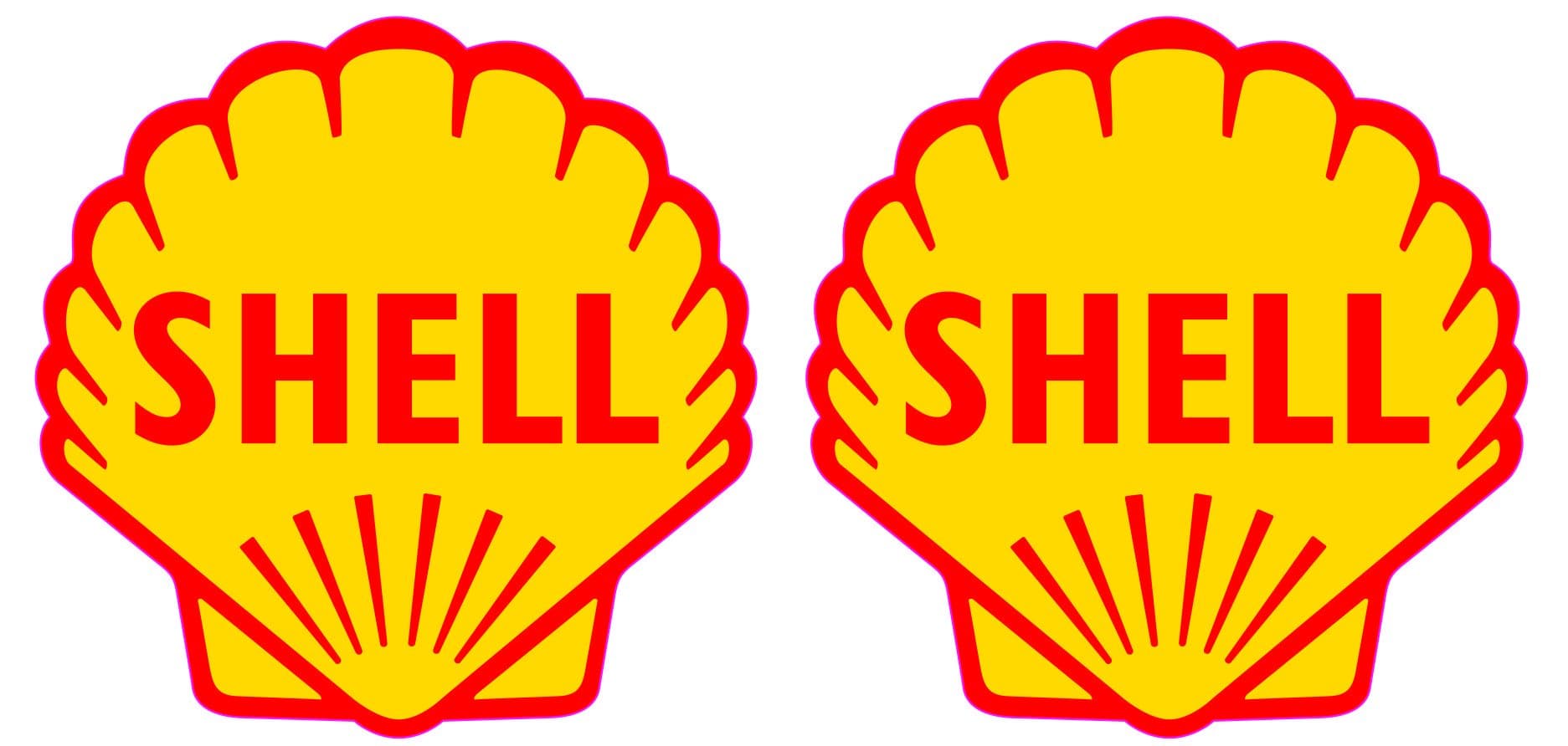 Classic Shell Oils 3 inch Shell Race & Rally Car Super Bike Sticker Track Day Car