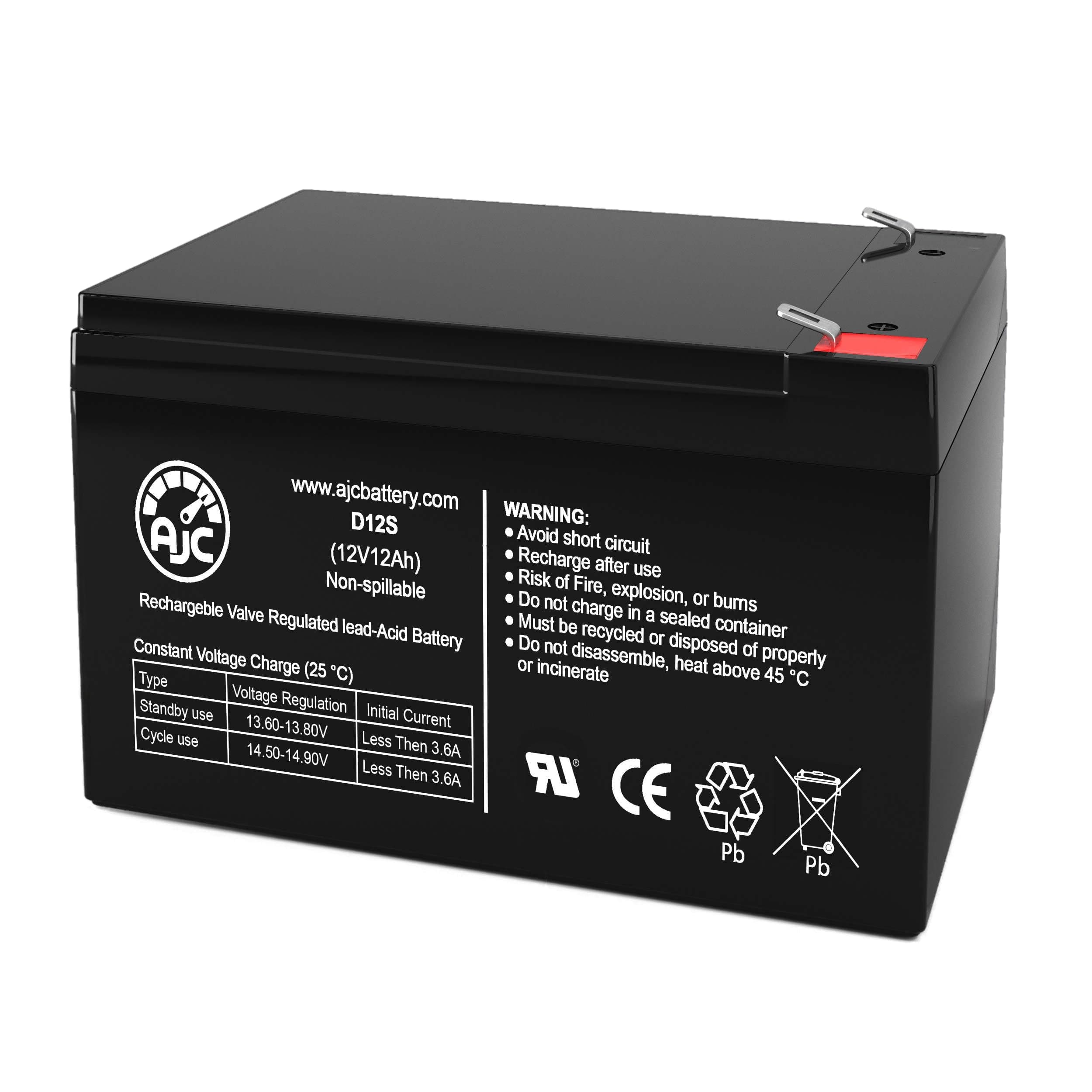 Battery Compatible with Enduring CB12-12 T2 12V 12Ah UPS Battery