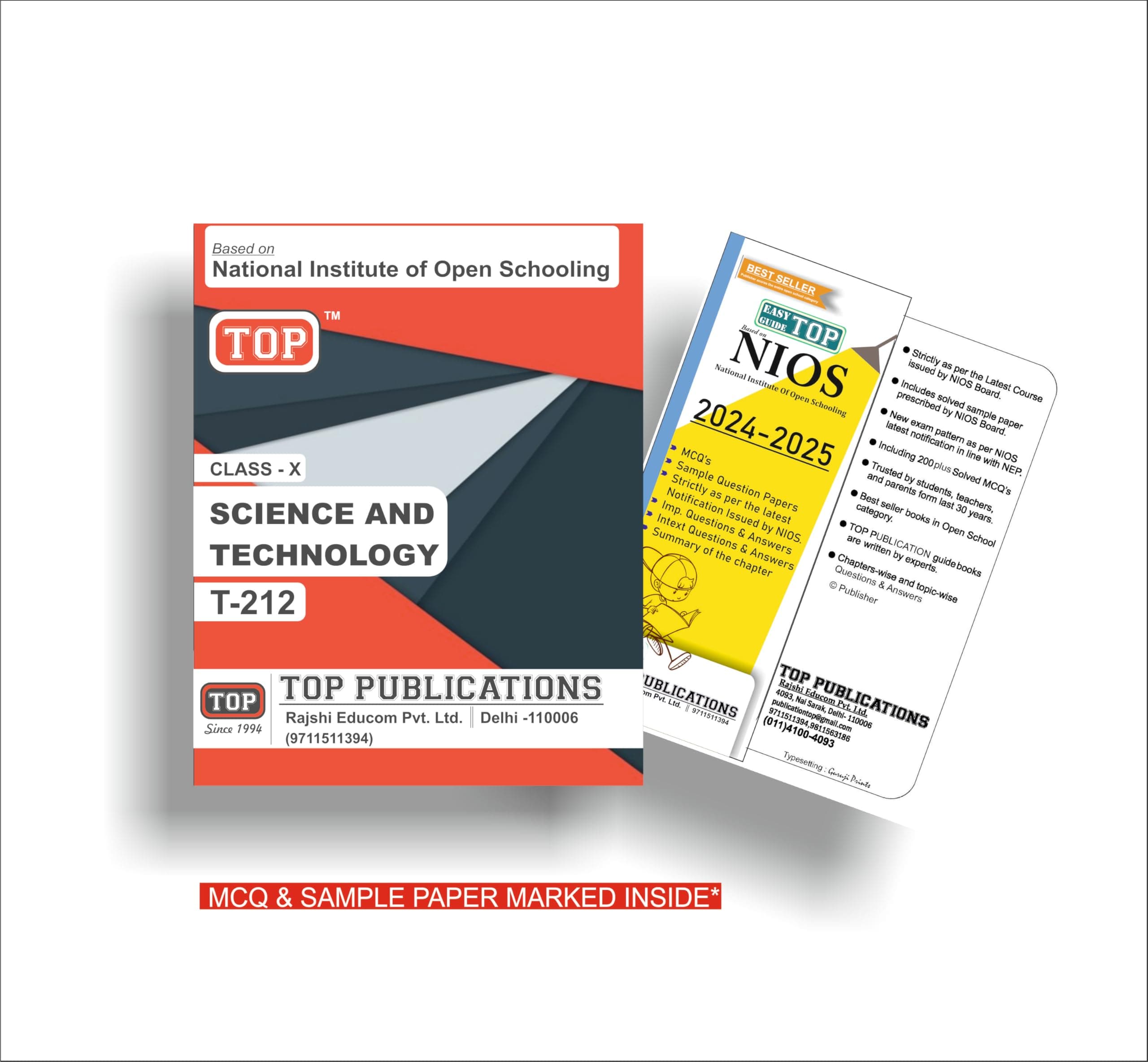 TOP NIOS Science & Technology Guide Class 10 (T-212)