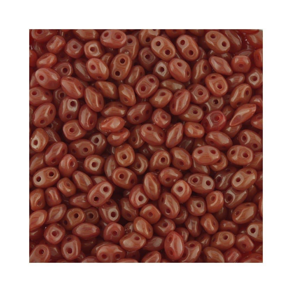 Superduo Beads Opaque Red Qty 10 Grams