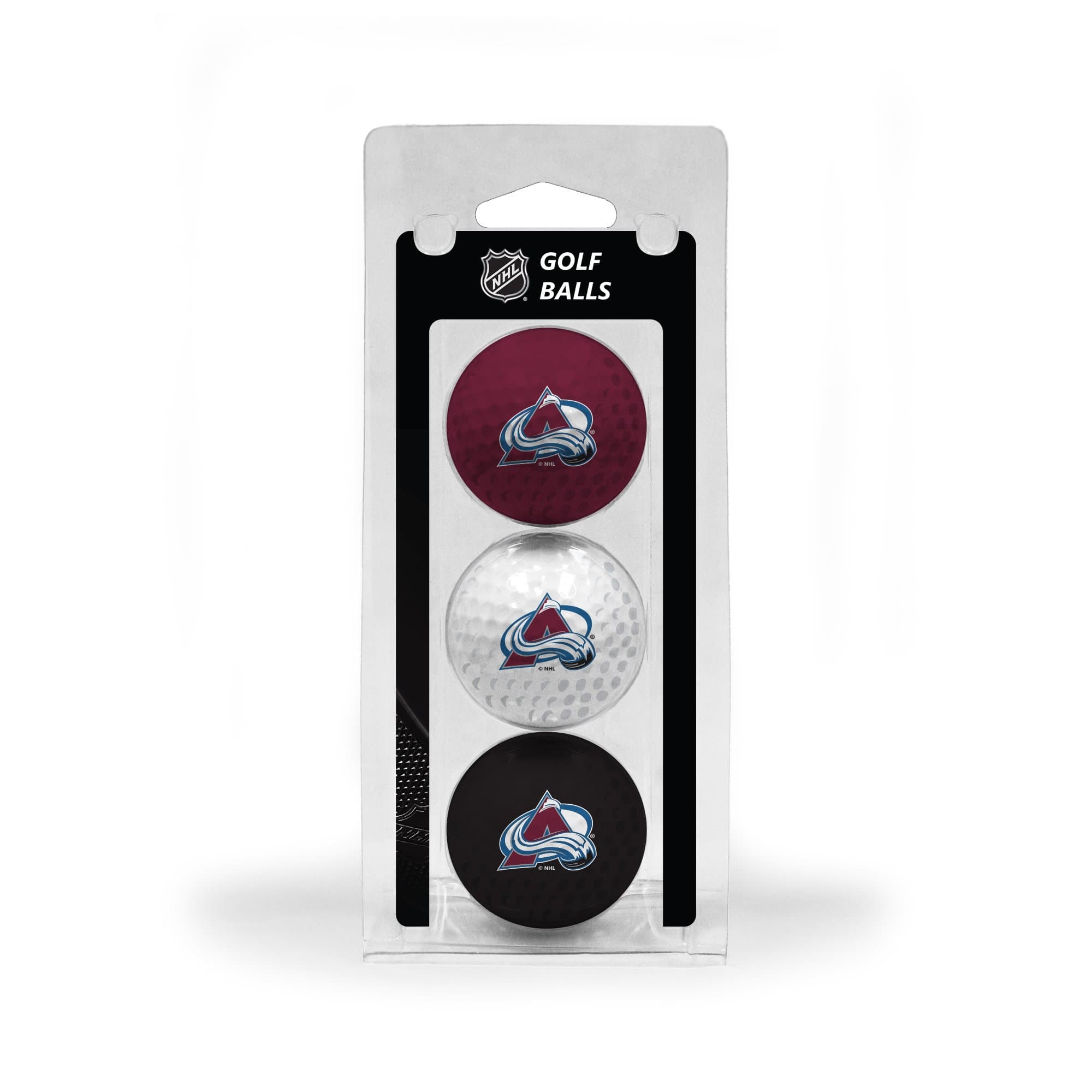 Team Golf NHL Regulation Size Golf Balls, 3 Pack, Full Color Durable Team Imprint