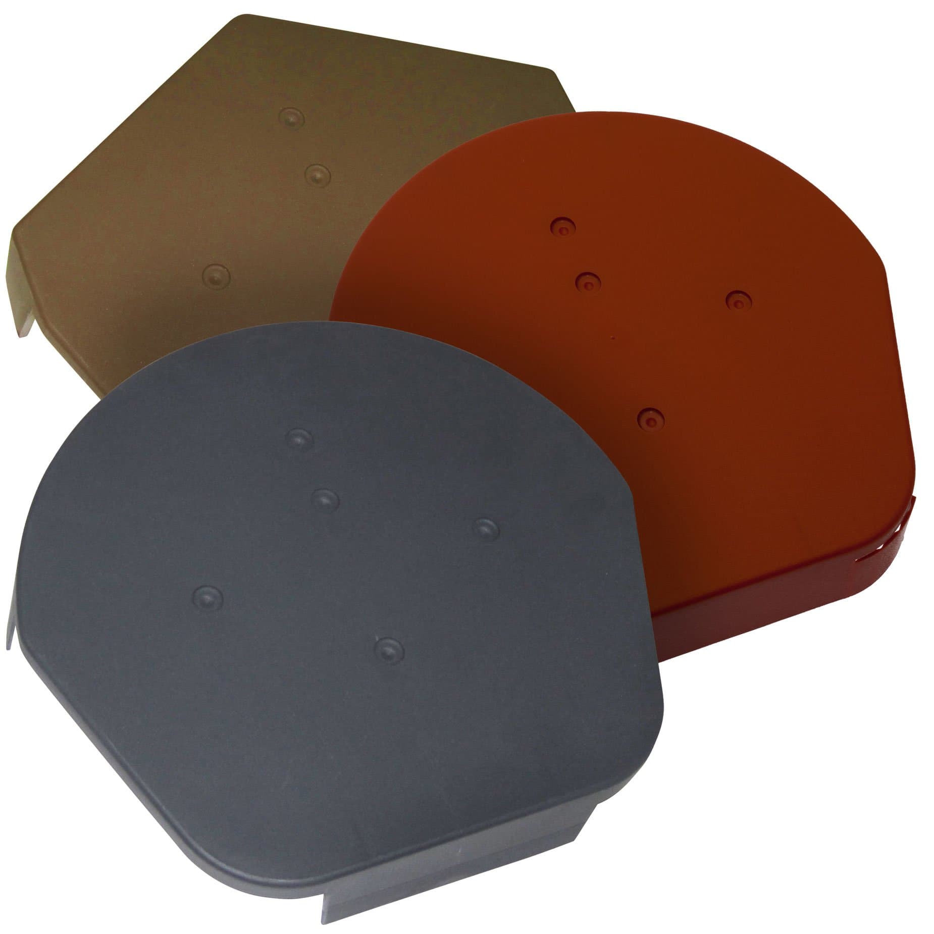 1 x Grey Universal Apex End Cap - Dry Verge Unit Gable Roof Mortar Free - Choice of Colour and Style